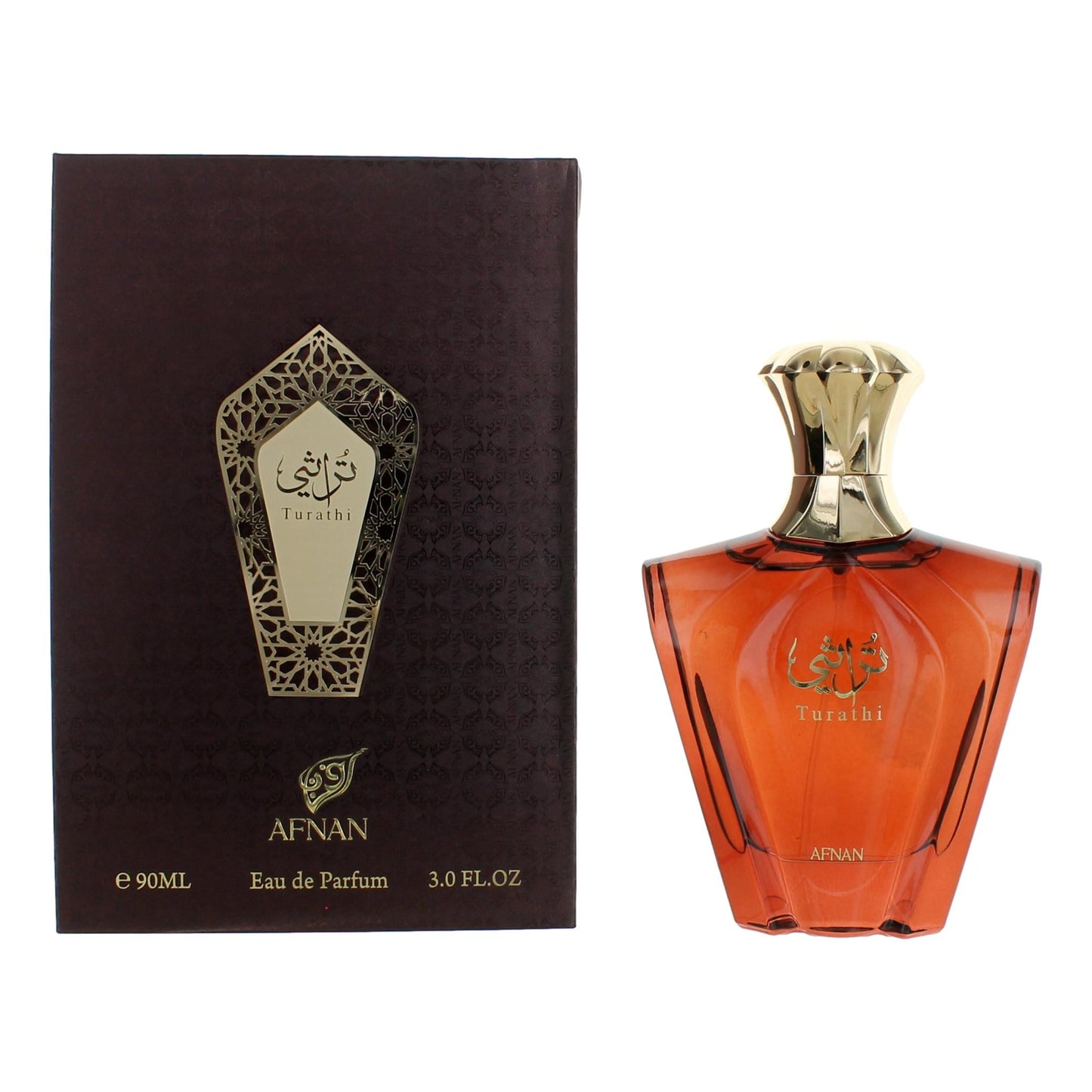 Turathi Brown by Afnan 3 oz Eau de Parfum Spray Cologne for Men