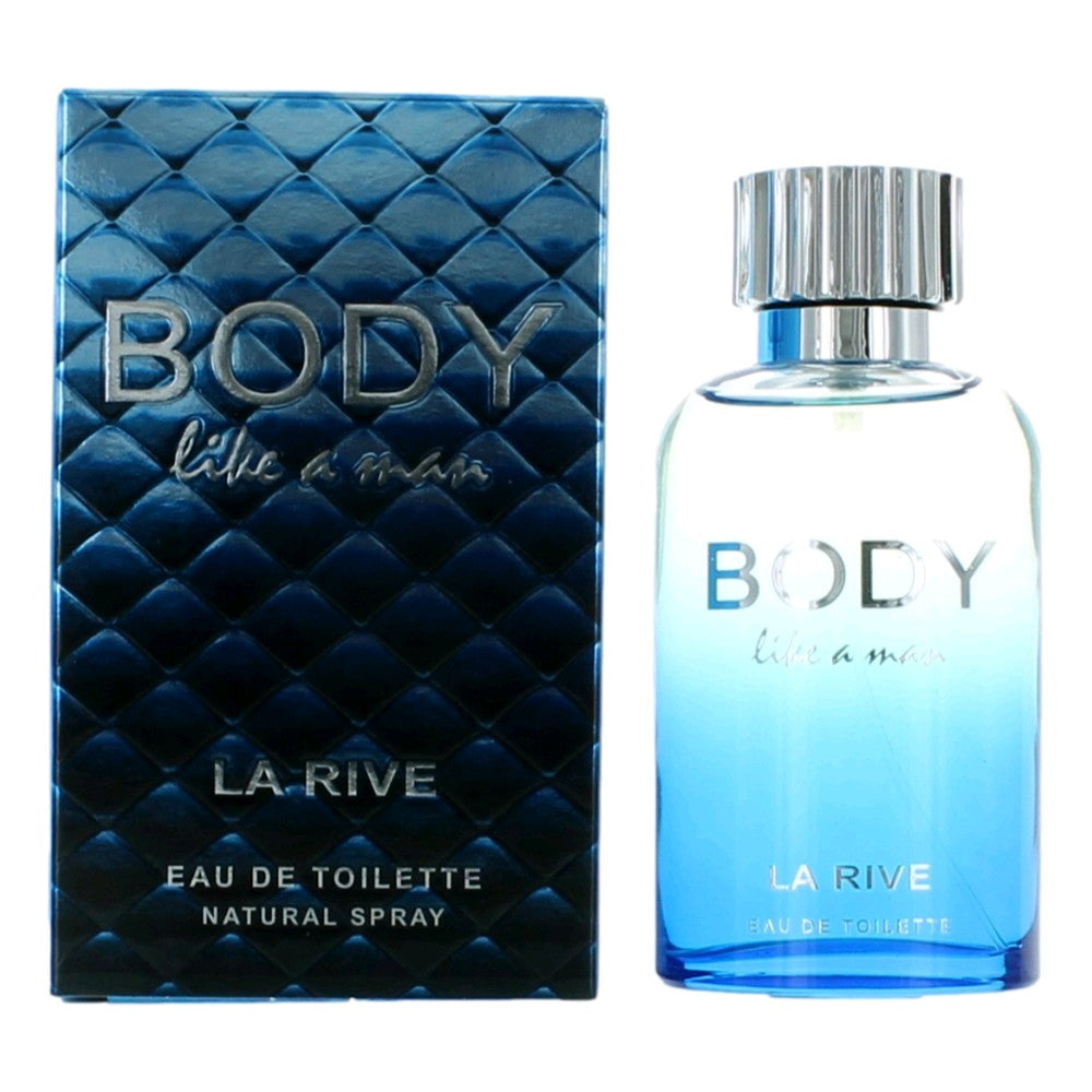 Body Like A Man by La Rive 3 oz Eau de Toilette Spray Cologne for Men