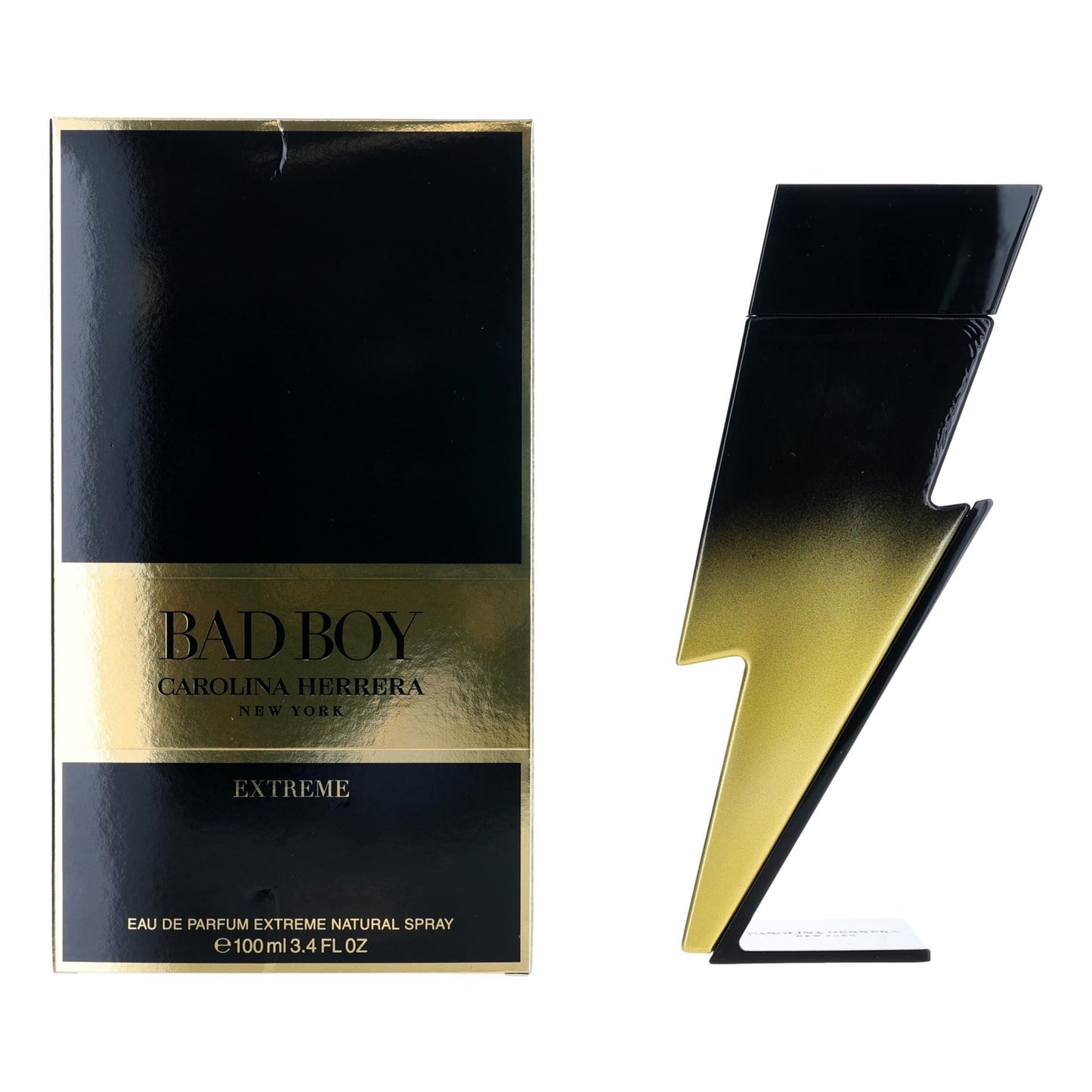 Bad Boy Extreme by Carolina Herrera 3.4 oz Eau De Pafum Extreme Spray Cologne for Men