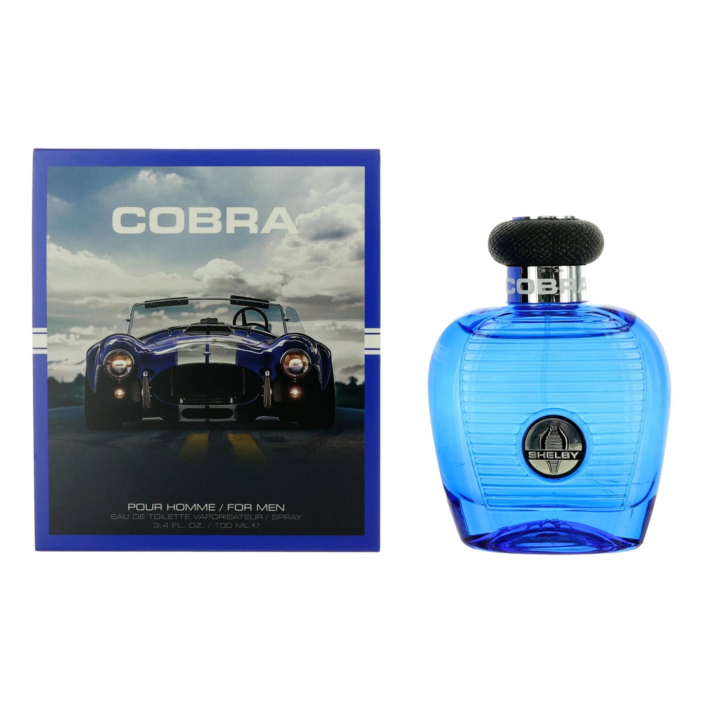 Cobra Blue by Carroll Shelby 3.4 oz Eau de Toilette Spray Cologne for Men