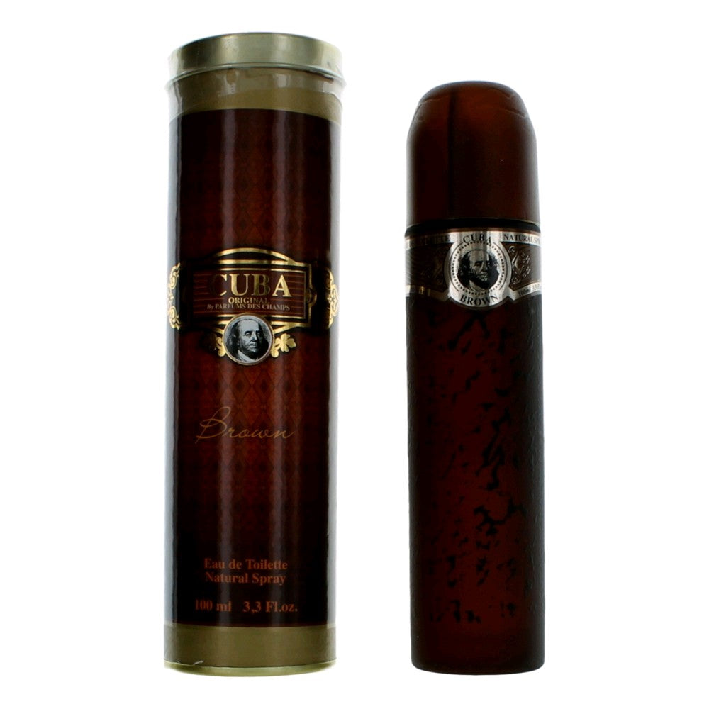 Cuba Brown by Cuba 3.3 oz Eau de Toilette Spray Cologne for Men