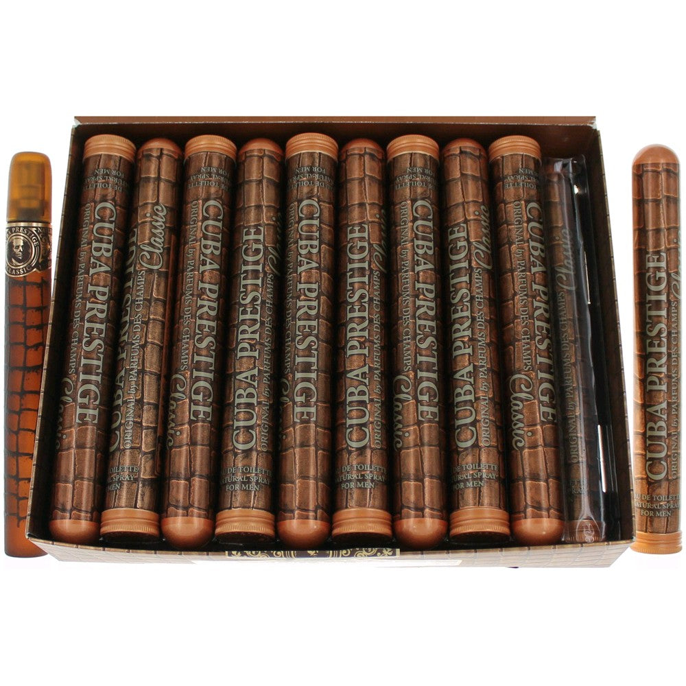 Cuba Prestige Classic by Cuba 1.17 oz Eau de Toilette Spray Cologne for Men. Pack of 20