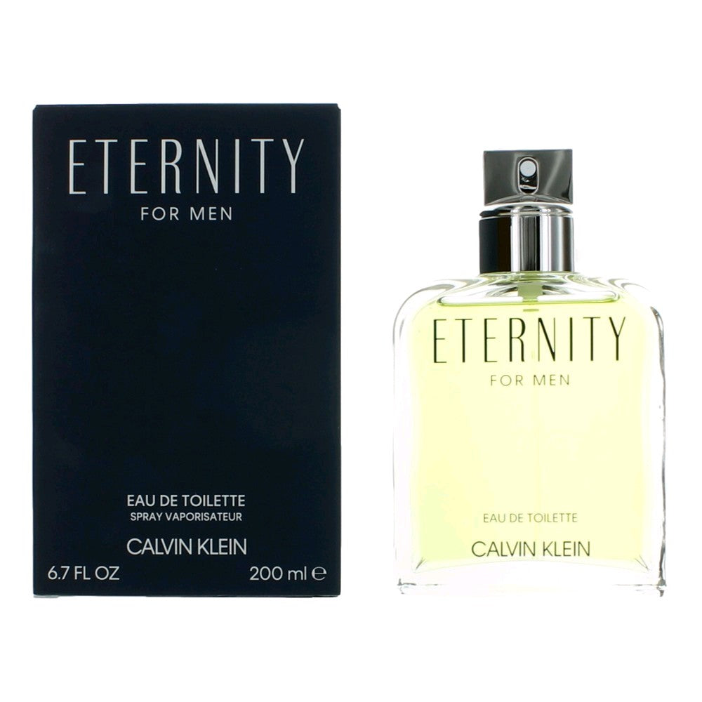 Eternity by Calvin Klein 6.7 oz Eau de Toilette Spray Cologne for Men