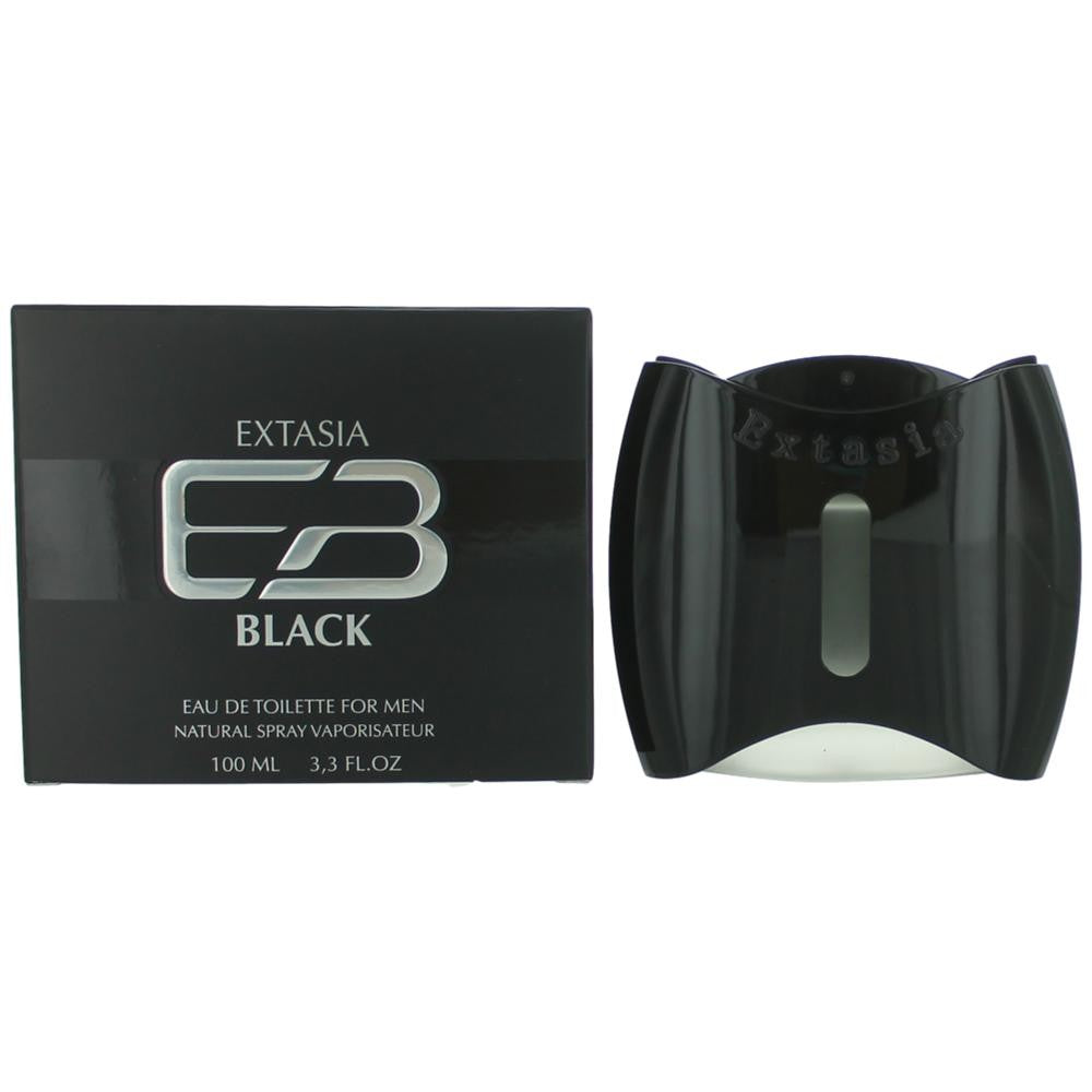 Extasia Black by New Brand 3.3 oz Eau de Toilette Spray Cologne for Men