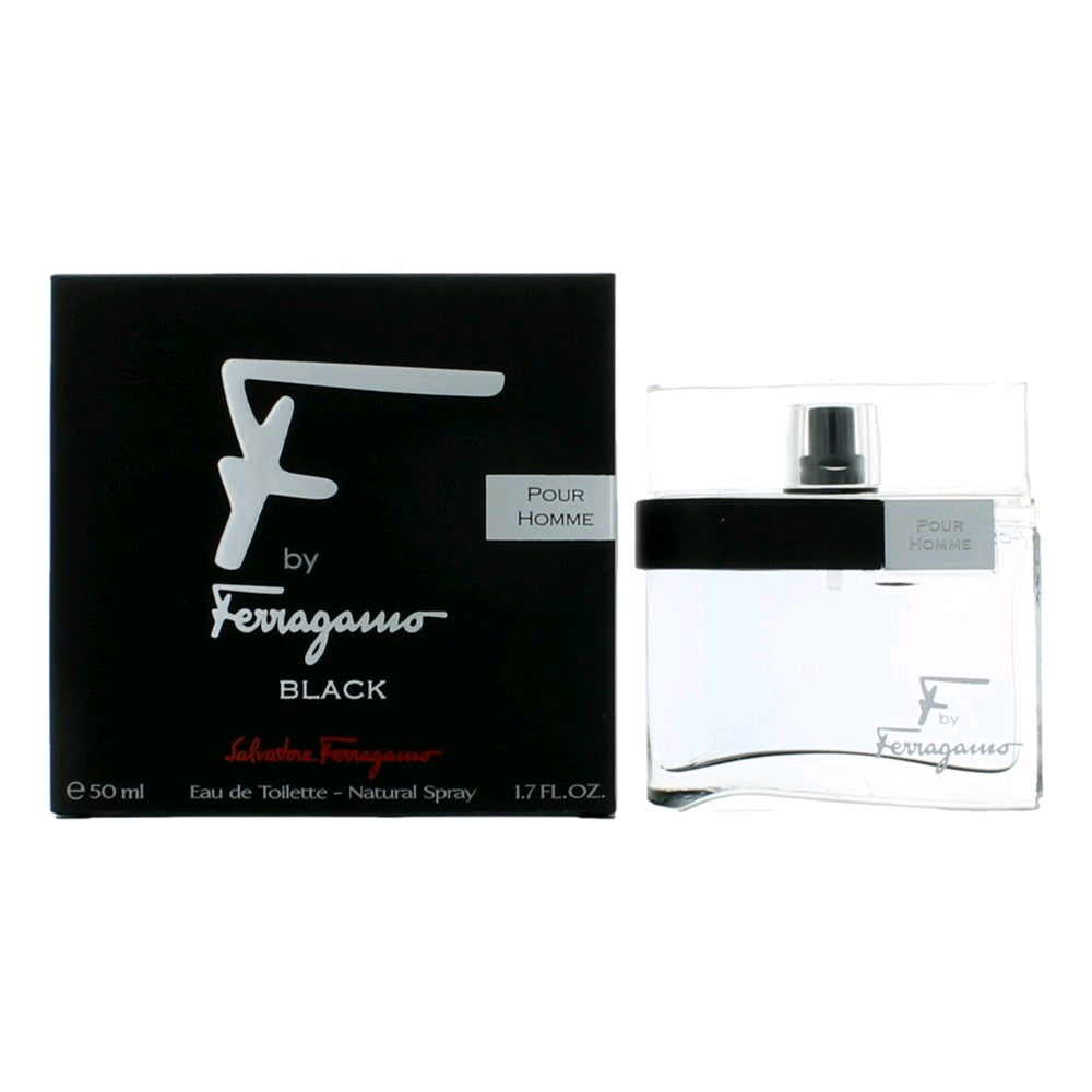 F Black by Salvatore Ferragamo 1.7 oz Eau de Toilette Spray Cologne for Men