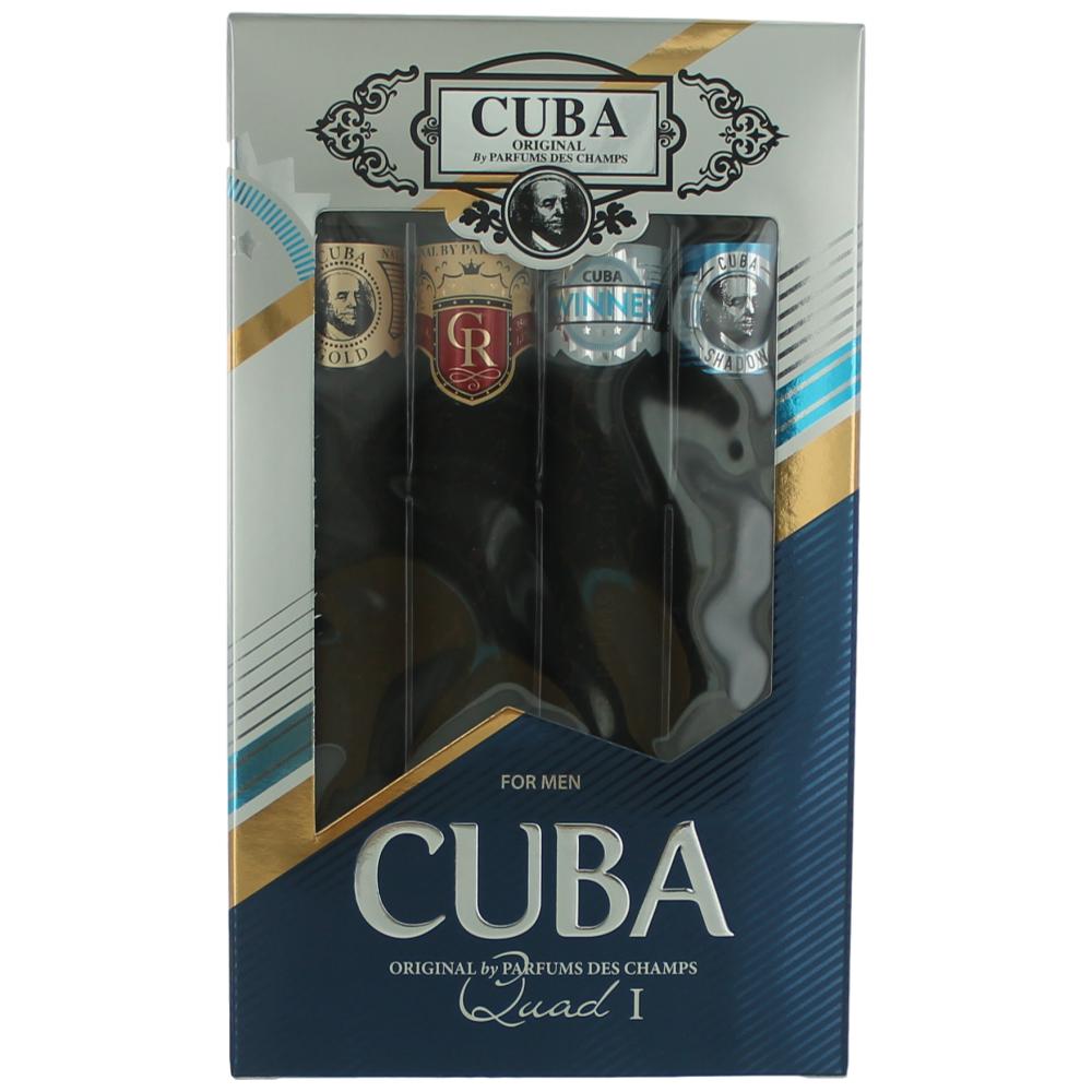 Cuba Quad I by Cuba 4 Piece Gift Set for Men