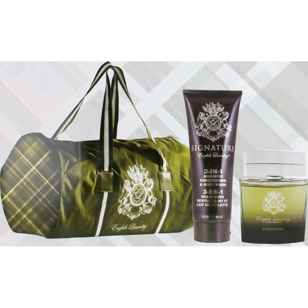 Signature by English Laundry 3 Piece Gift Set for Men with Bag