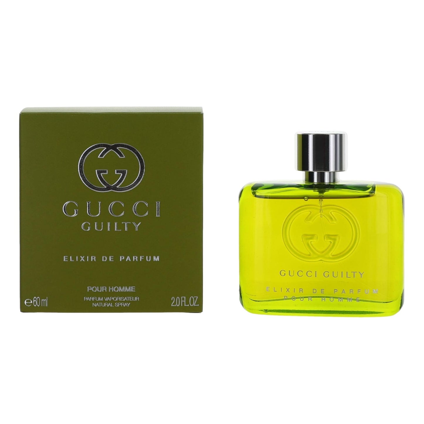 Gucci Guilty Elixir De Parfum Pour Homme by Gucci 2 oz Parfum Spray Cologne for Men