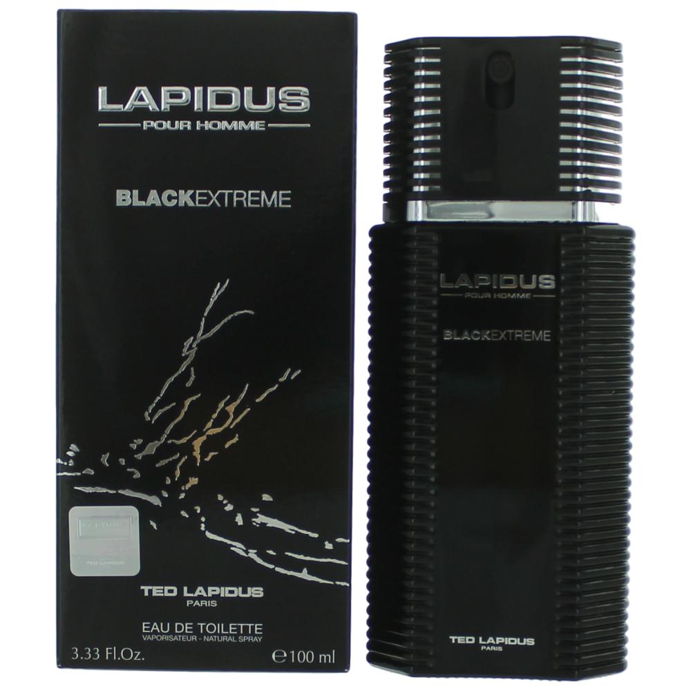 Lapidus Black Extreme by Ted Lapidus 3.3 oz Eau de Toilette Spray Cologne for Men