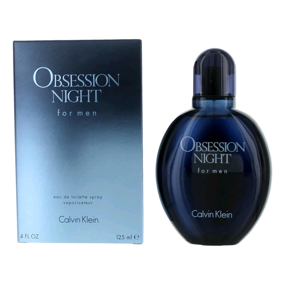 Obsession Night by Calvin Klein 4 oz Eau de Toilette Spray Cologne for Men