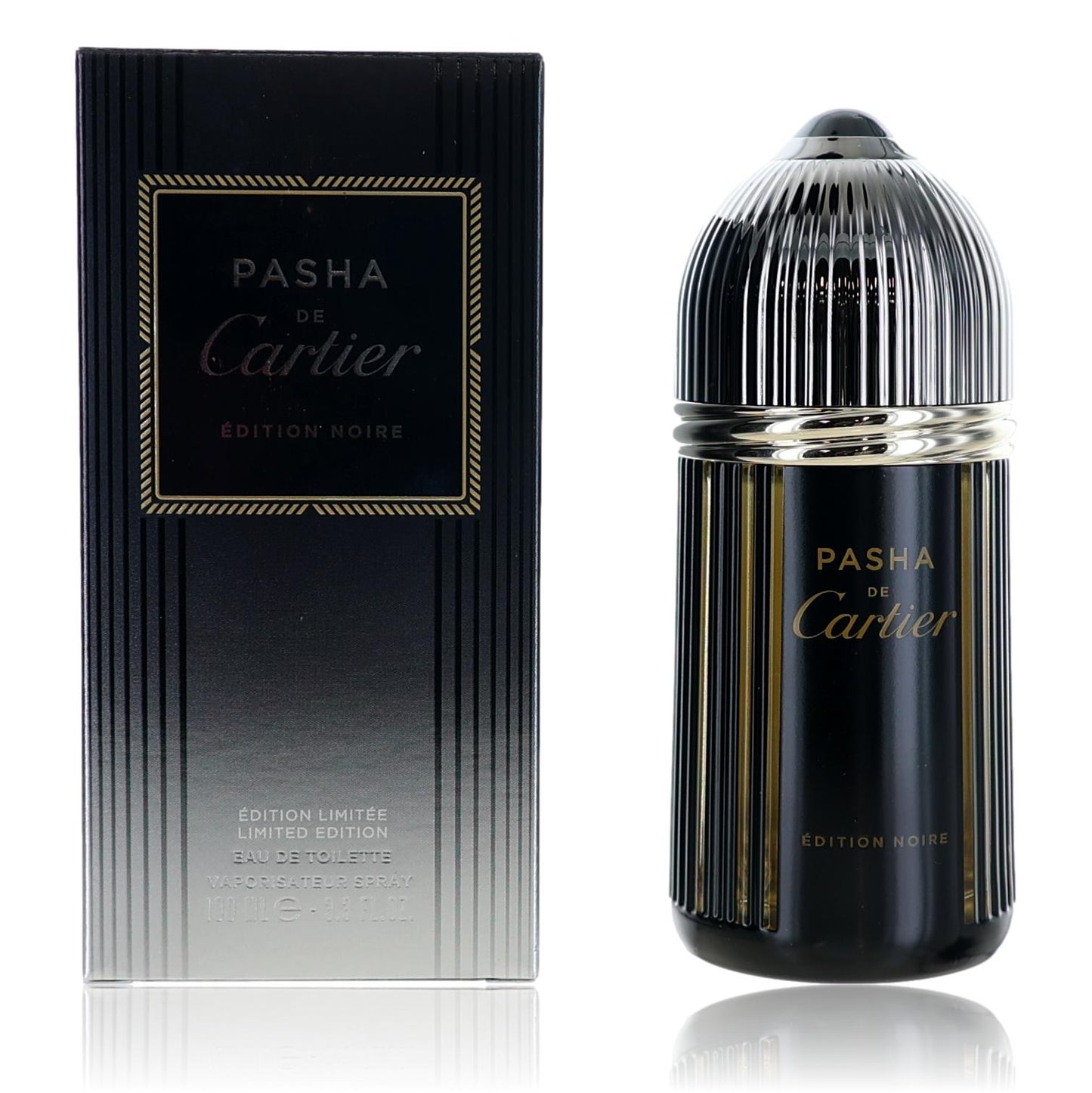 Pasha de Cartier Edition Noire by Cartier 3.3 oz Eau de Toilette Spray Cologne for Men Limited Edition