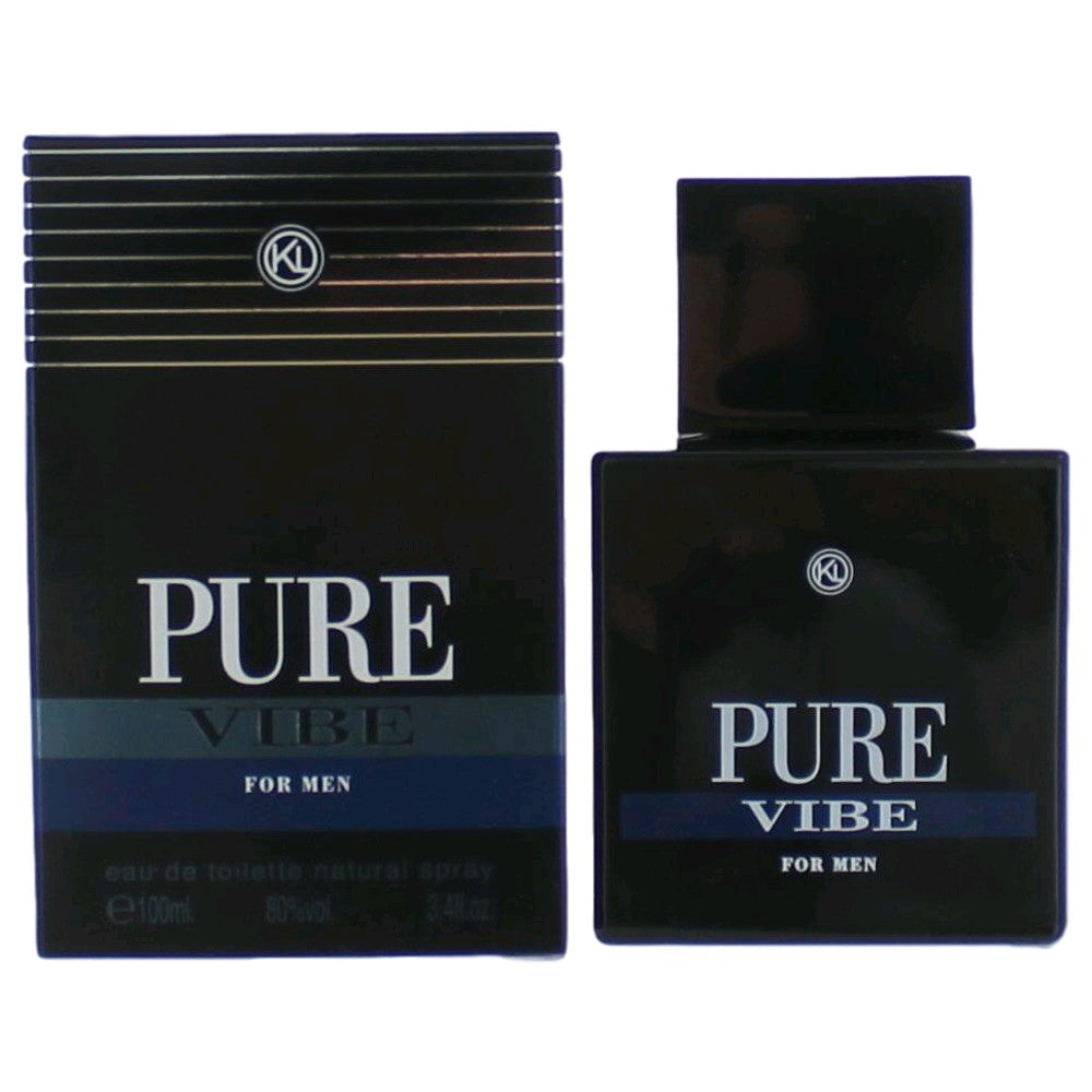 Pure Vibe by Karen Low 3.4 oz Eau de Toilette Spray Cologne for Men