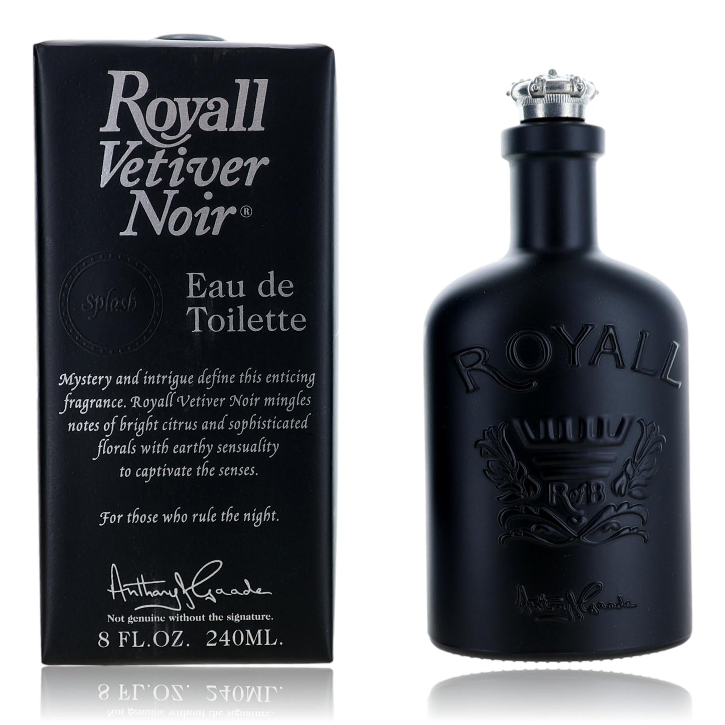Royall Vetiver Noir by Royall Fragrance 8 oz Eau de Toilette Splash Cologne for Men