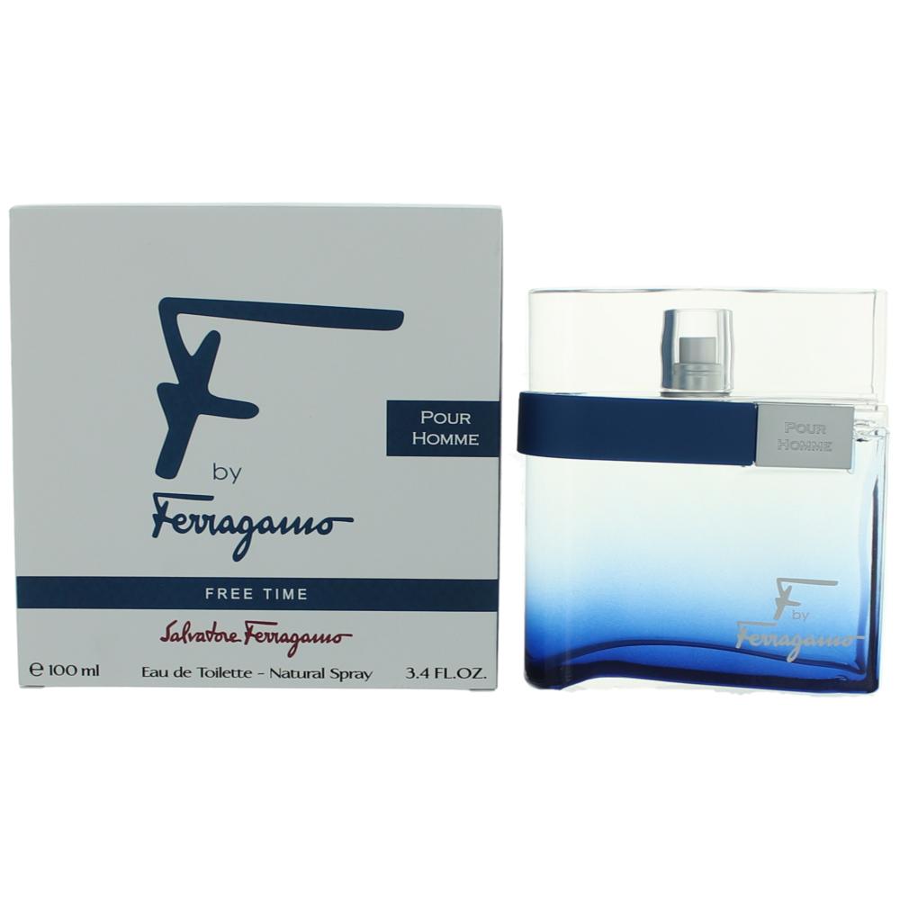 F Free Time by Salvatore Ferragamo 3.4 oz Eau de Toilette Spray Cologne for Men