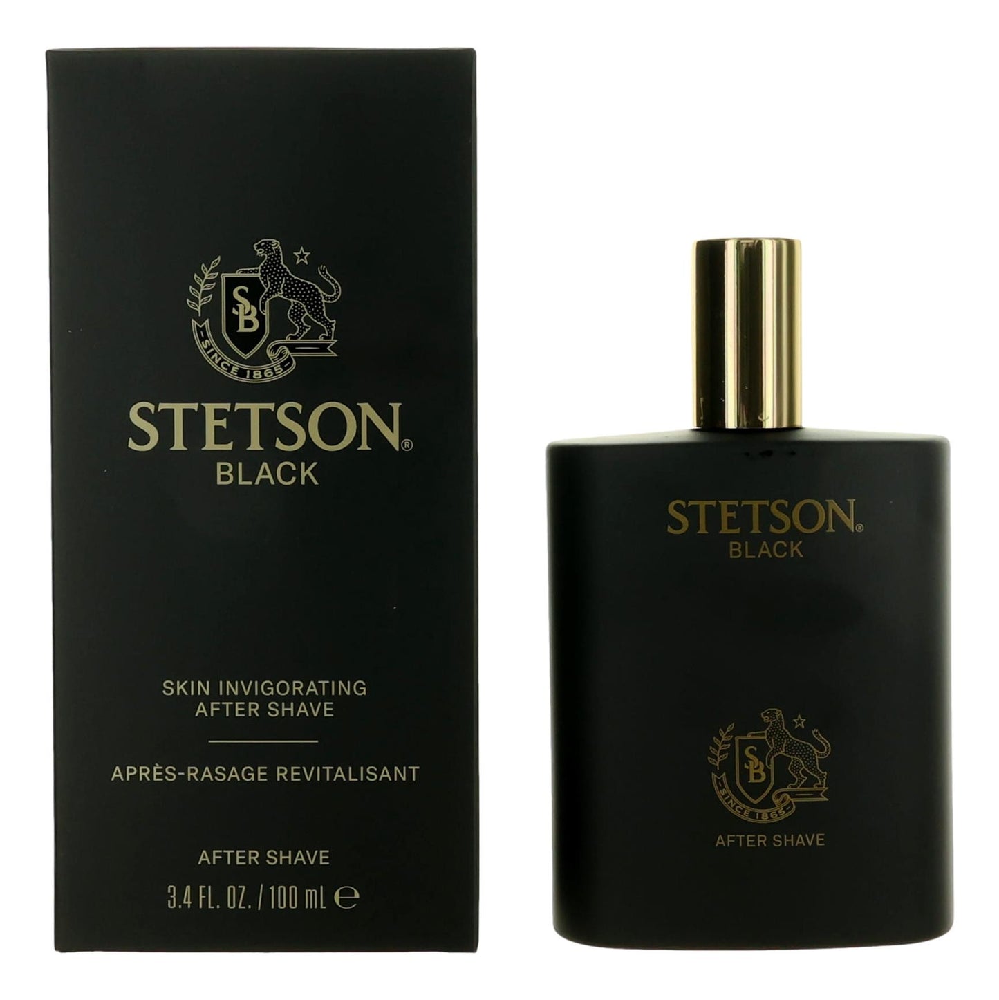 Stetson Black by Coty 3.4 oz Skin Invigorating After Shave Splash Men