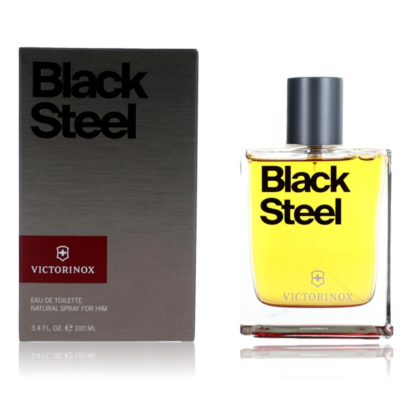 Black Steel by Swiss Army 3.4 oz Eau de Toilette Spray Cologne for Men