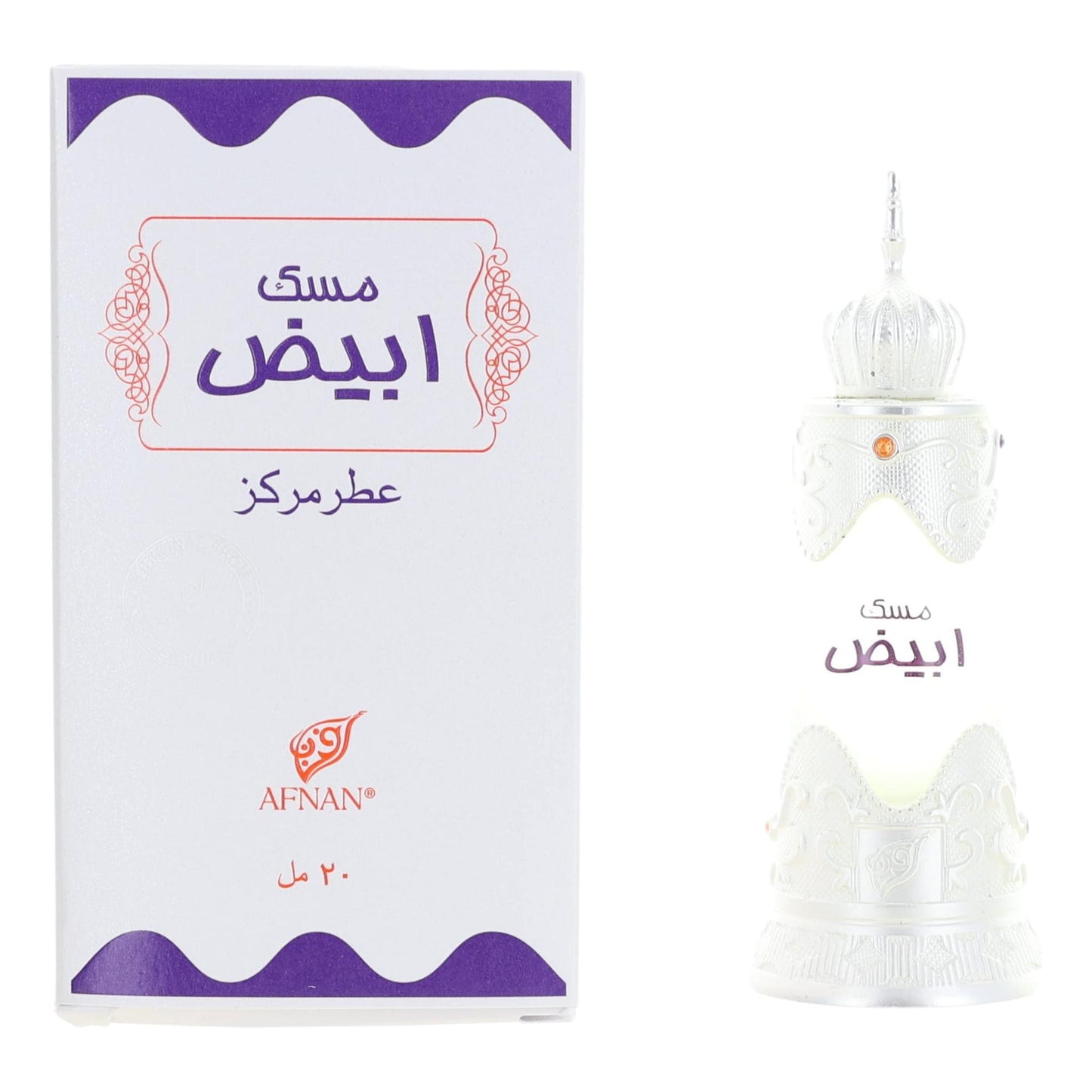 Musk Abiyad by Afnan 0.67 oz Perfume Oil for Unisex