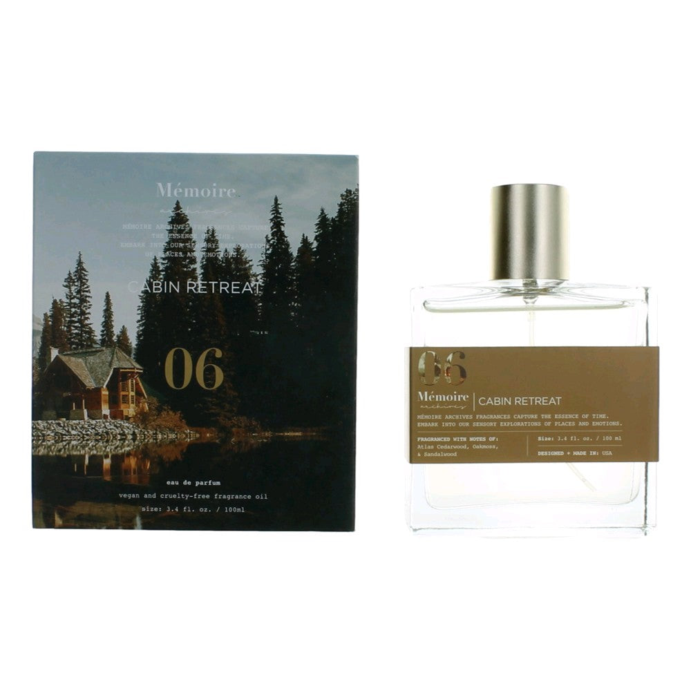 Cabin Retreat by Memoire Archives 3.4 oz Eau de Parfum Spray Perfume for Unisex