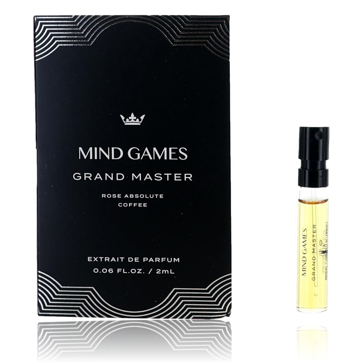 Grand Master by Mind Games 0.06 oz Extrait de Parfum for Unisex Sample