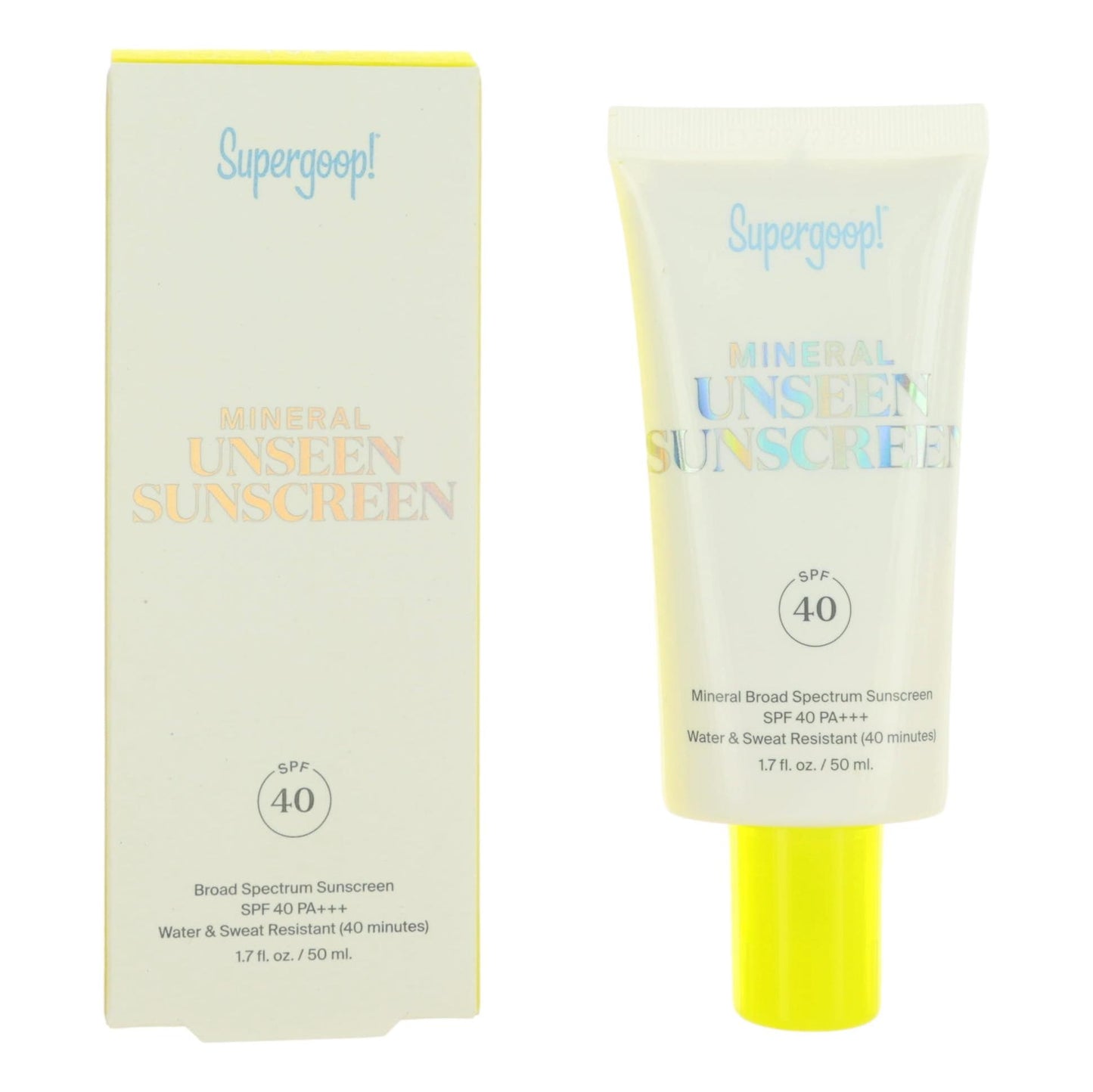Supergoop Mineral Unseen Sunscreen by Supergoop 1.7 oz Sunscreen SPF40