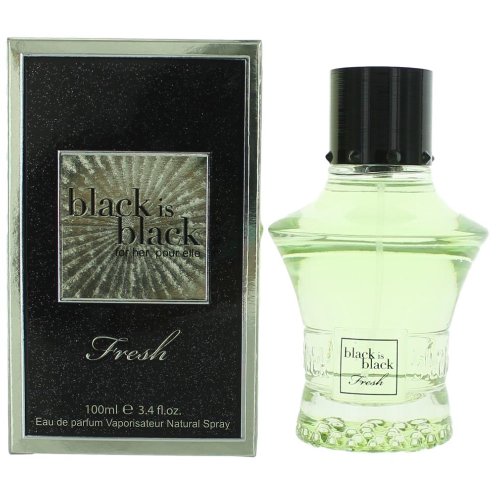 Black is Black Fresh by NuParfums 3.4 oz Eau de Parfum Spray Perfume for Women
