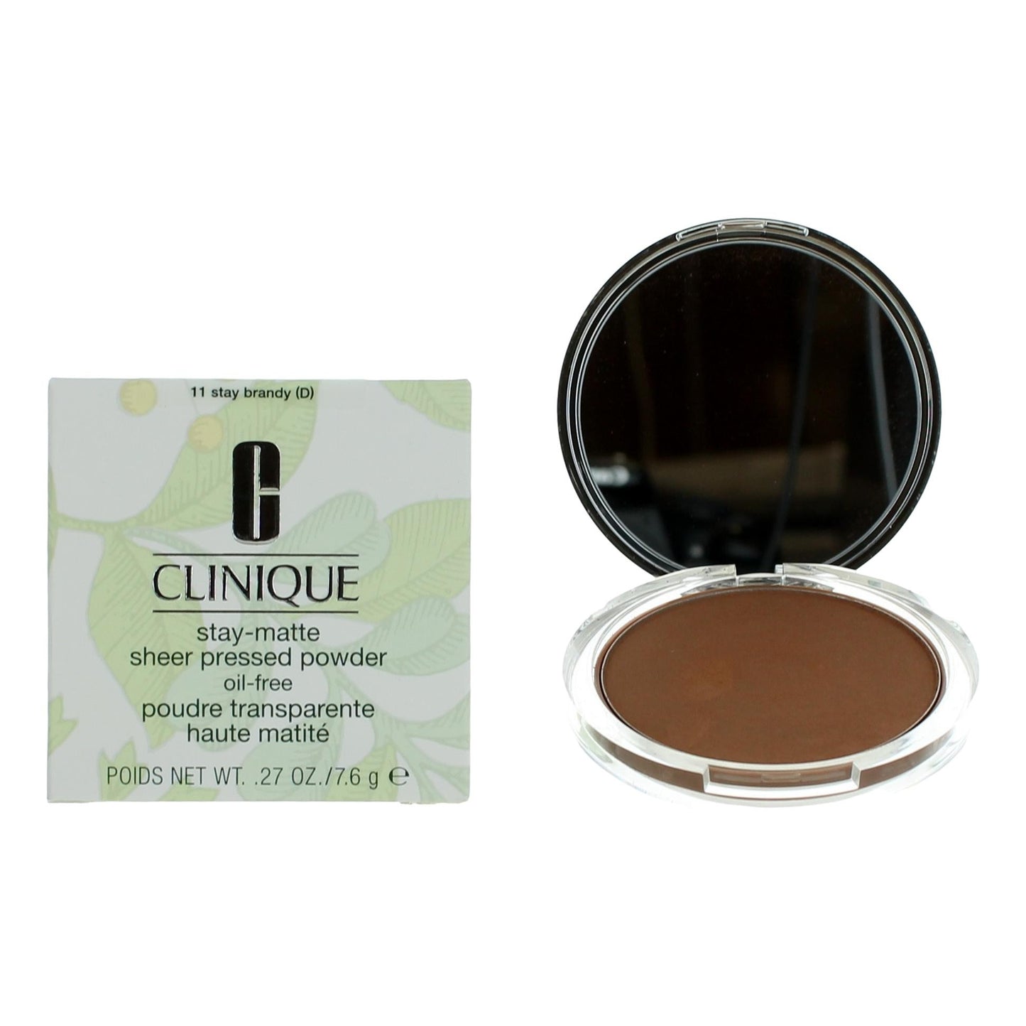 Clinique Stay-Matte by Clinique .27 oz Sheer Pressed Powder- 11 Stay Brandy