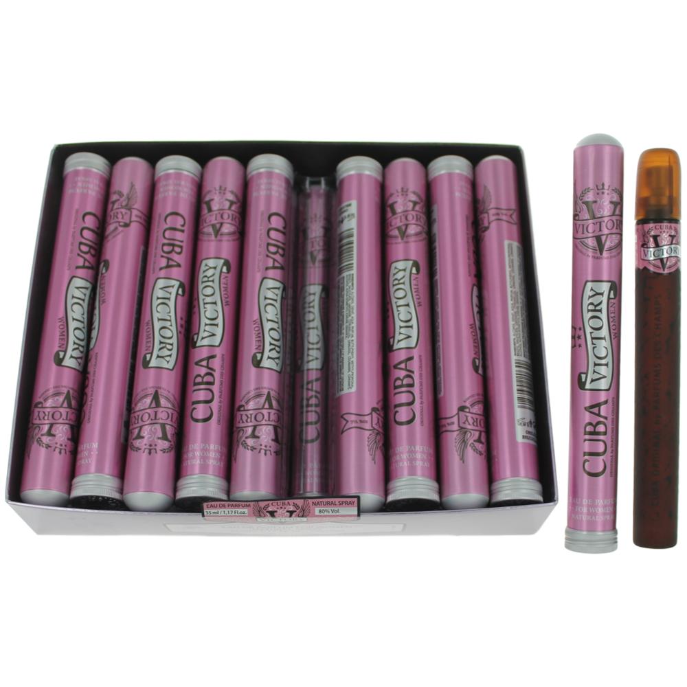 Cuba Victory by Cuba 1.17 oz Eau de Toilette Spray Perfume for Women Pack of 20