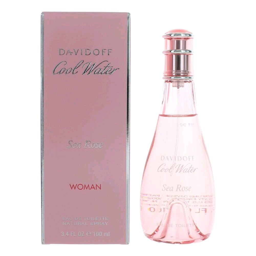Cool Water Sea Rose by Davidoff 3.4 oz Eau de Toilette Spray Perfume for Women