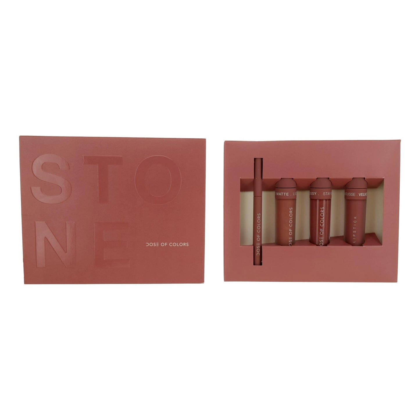 Dose of Colors Stone Lip Set by Dose of Colors 4 Piece Set