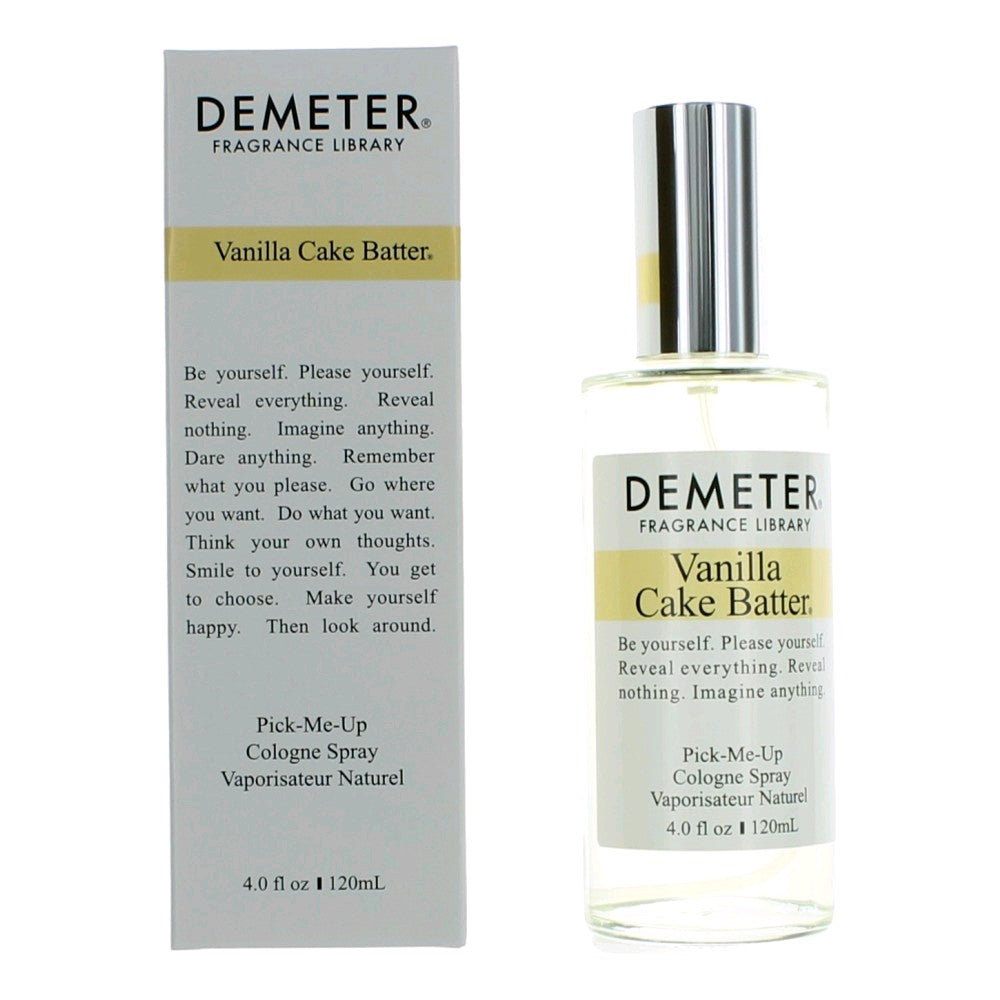 Vanilla Cake Batter by Demeter 4 oz Cologne Spray Perfume for Women