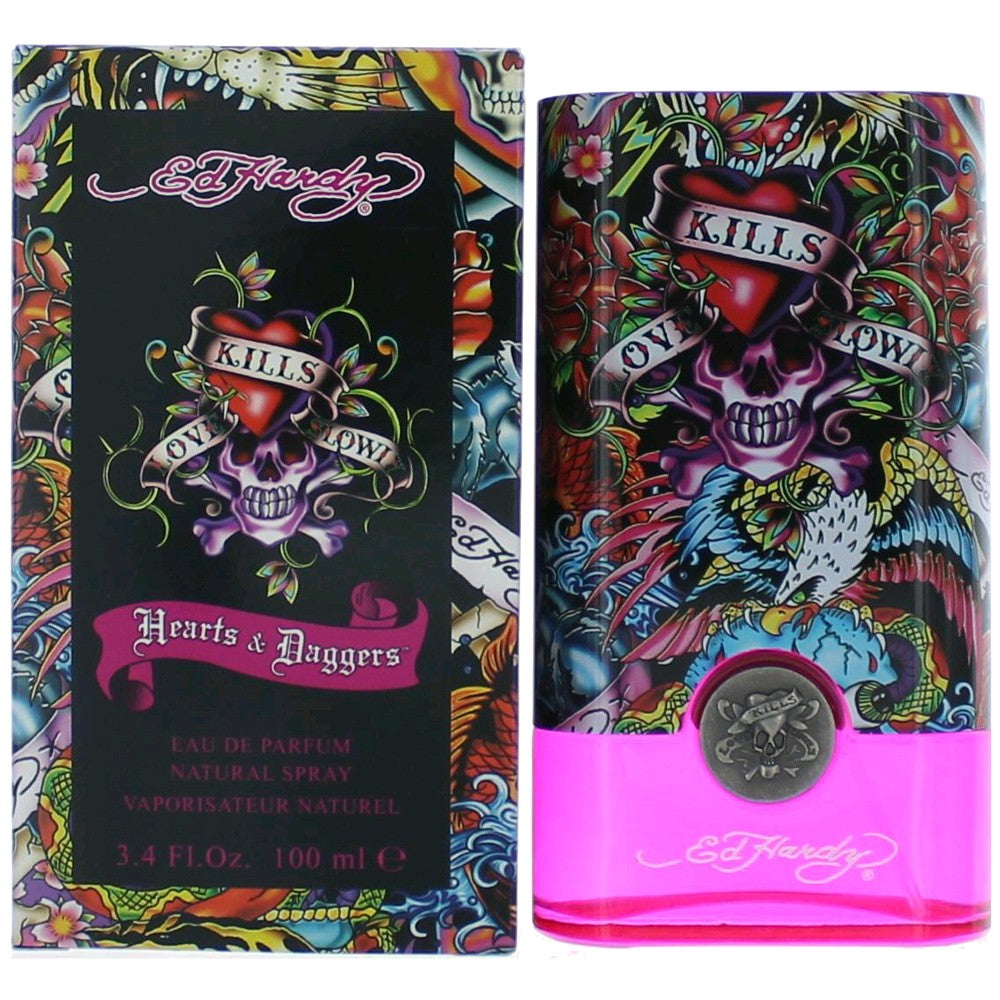 Ed Hardy Hearts & Daggers by Christian Audigier 3.4 oz Eau de Parfum Spray Perfume for Women