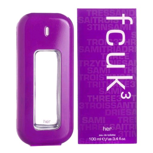 FCUK 3 by French Connection 3.4 oz Eau de Toilette Spray Perfume for Women (F.C.U.K)