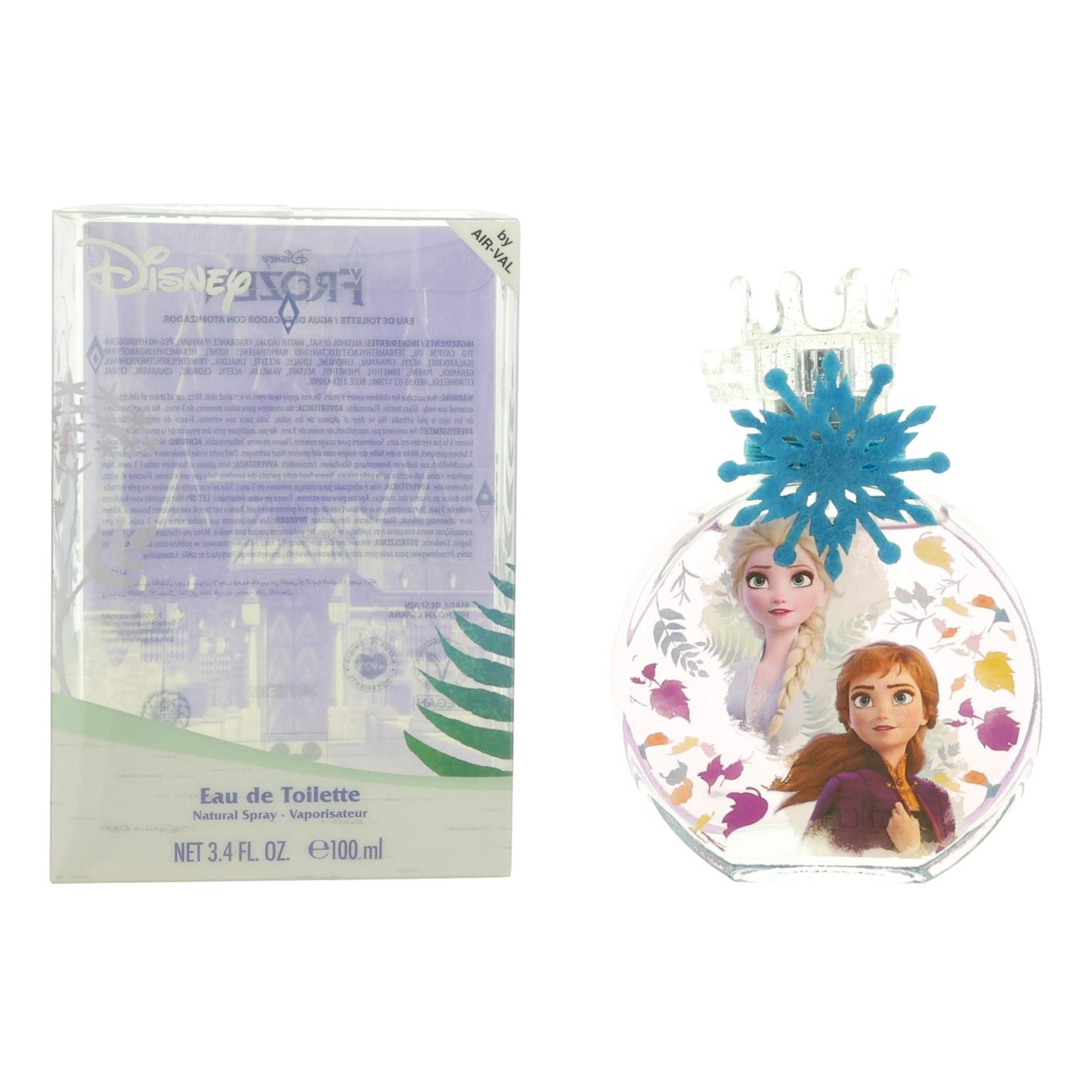 Frozen II by Disney 3.4 oz Eau de Toilette Spray Perfume for Women with Charm.