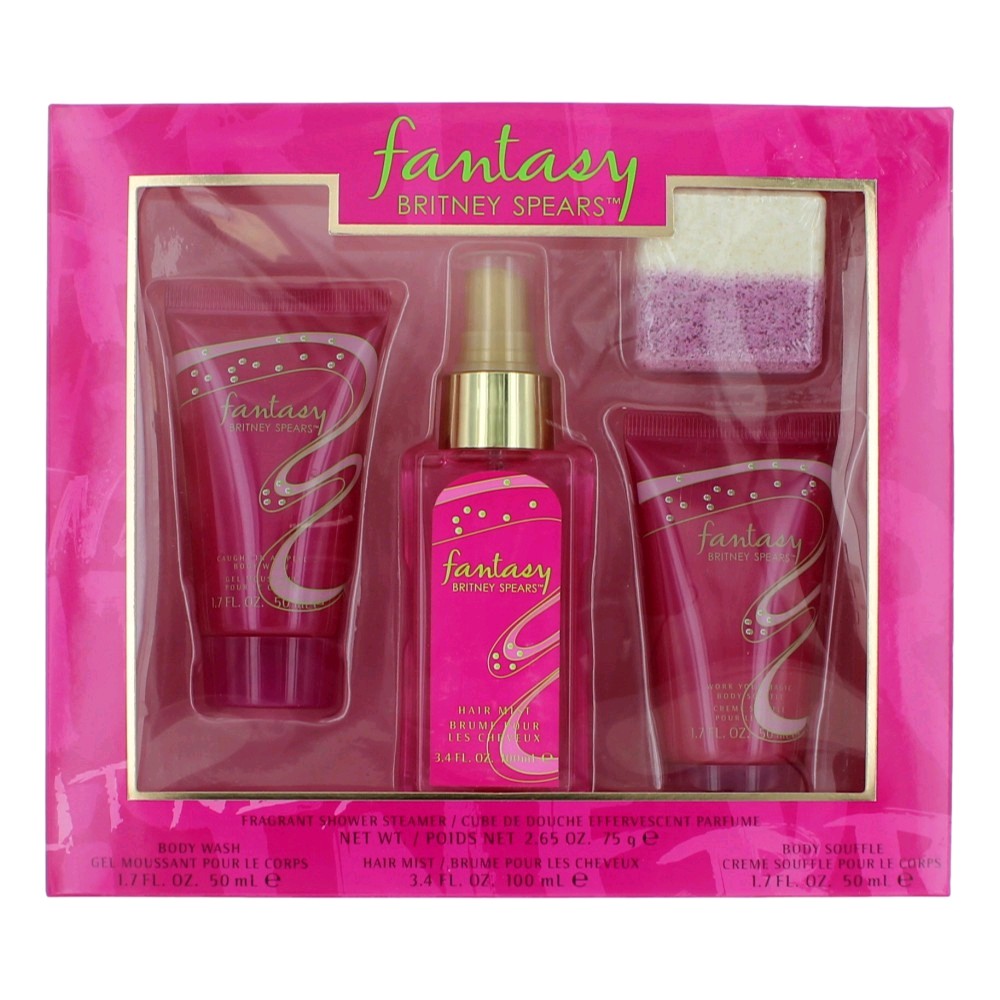 Fantasy by Britney Spears 4 Piece Gift Set for Women