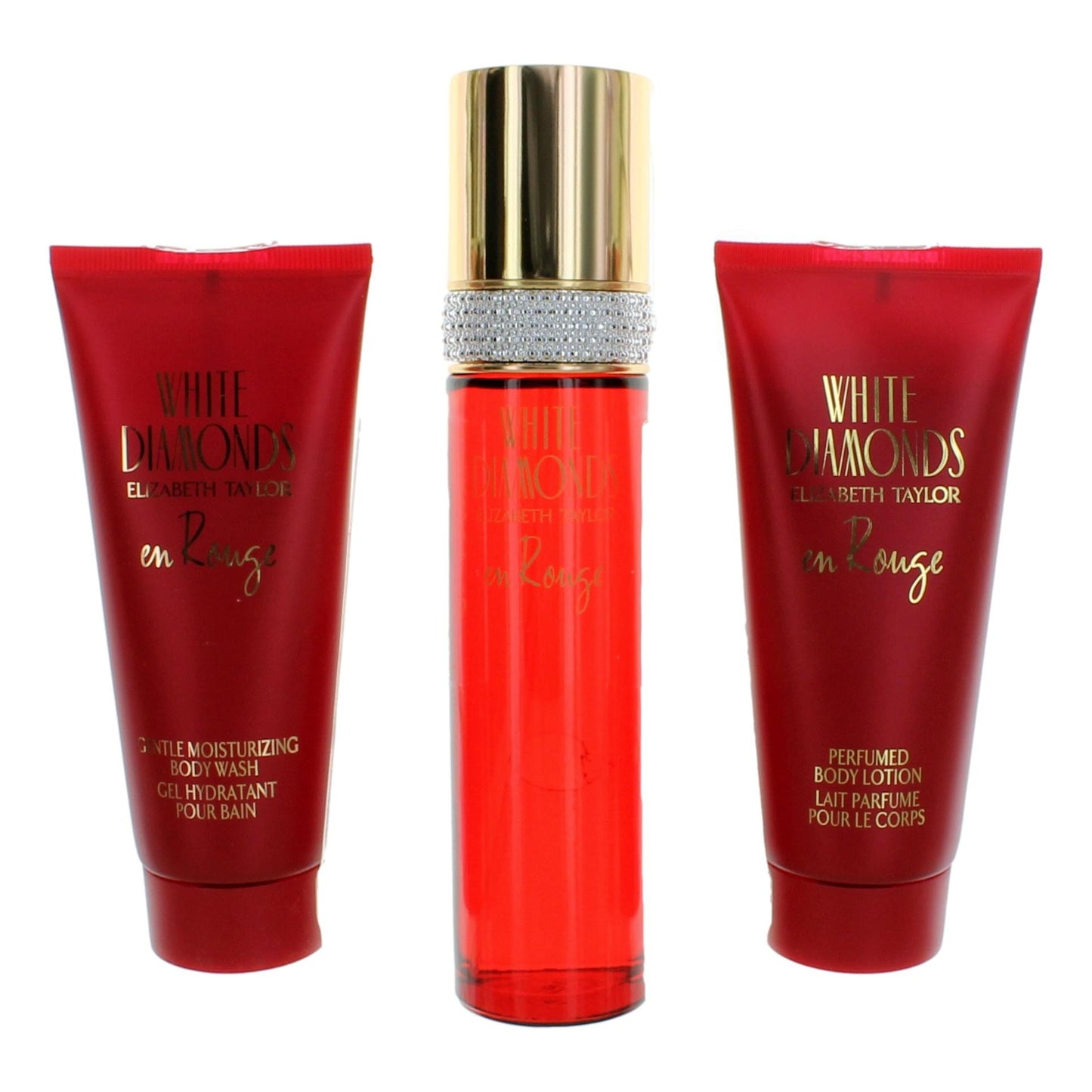 White Diamonds En Rouge by Elizabeth Taylor 3 Piece Gift Set Women