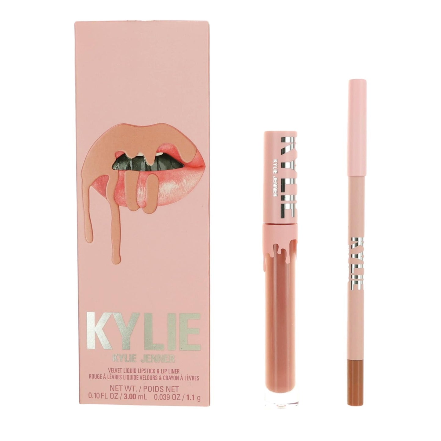 Kylie Velvet Liquid Lipstick & Lip Liner by Kylie Jenner Lip Kit - Bare