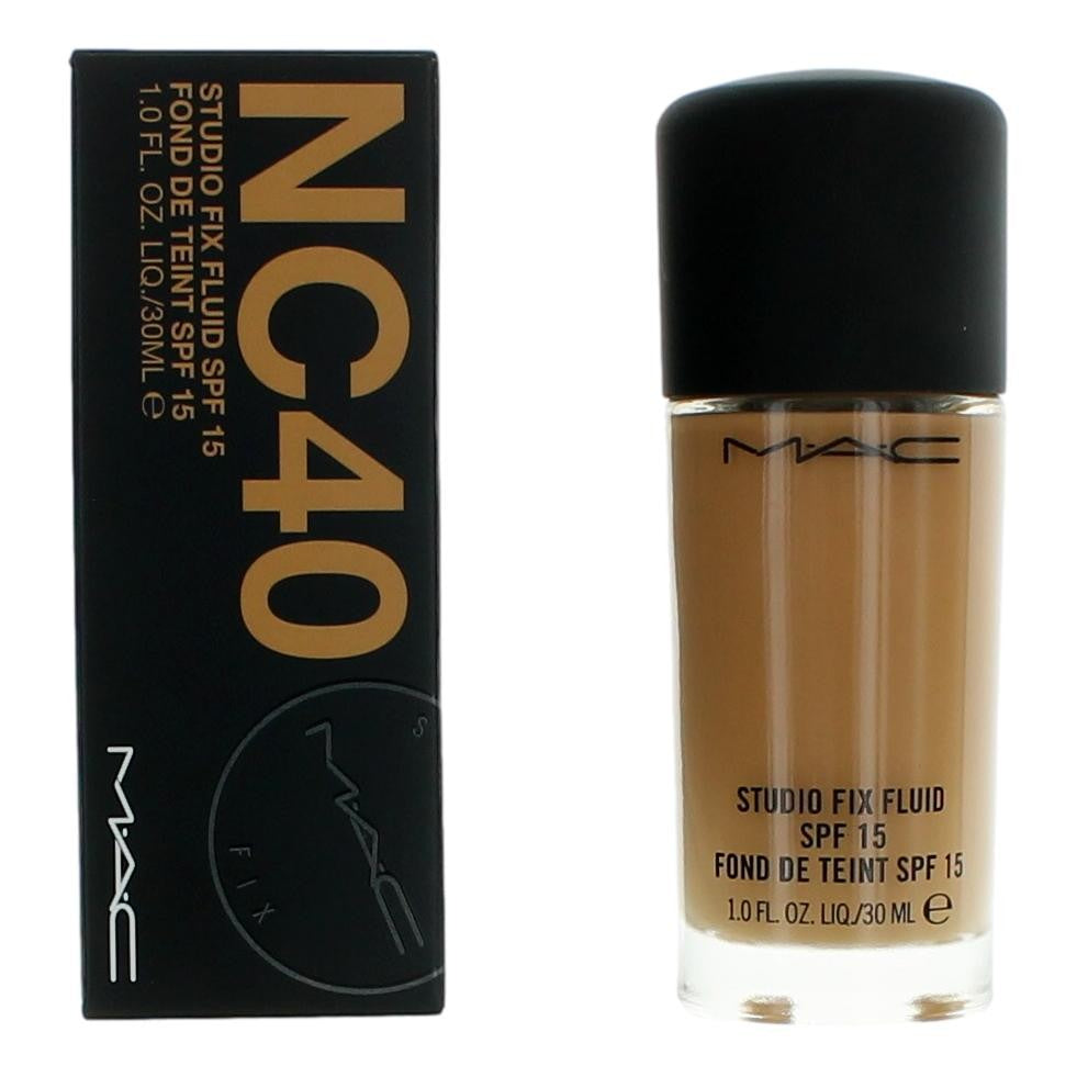 MAC Studio Fix Fluid by MAC 1 oz Foundation SPF15- NC40