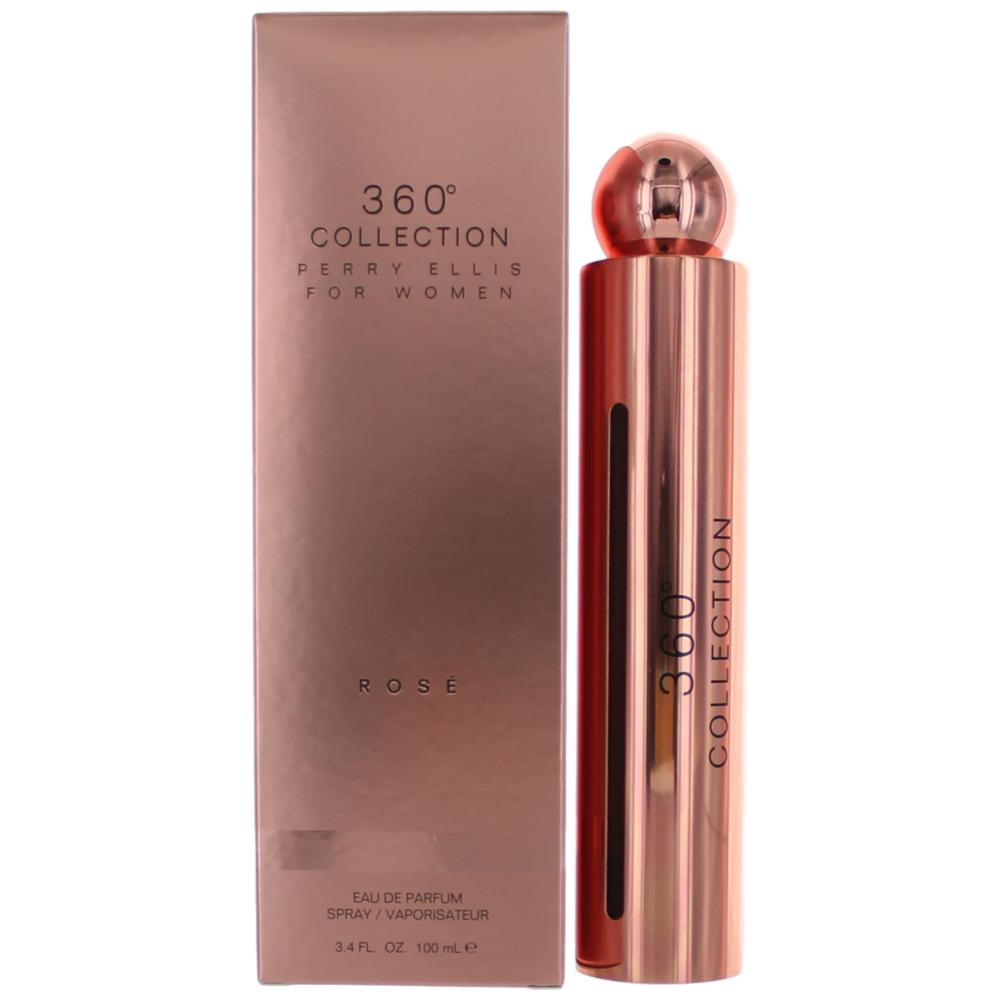 Perry Ellis 360 Collection Rose by Perry Ellis 3.4 oz Eau de Parfum Spray Perfume for Women