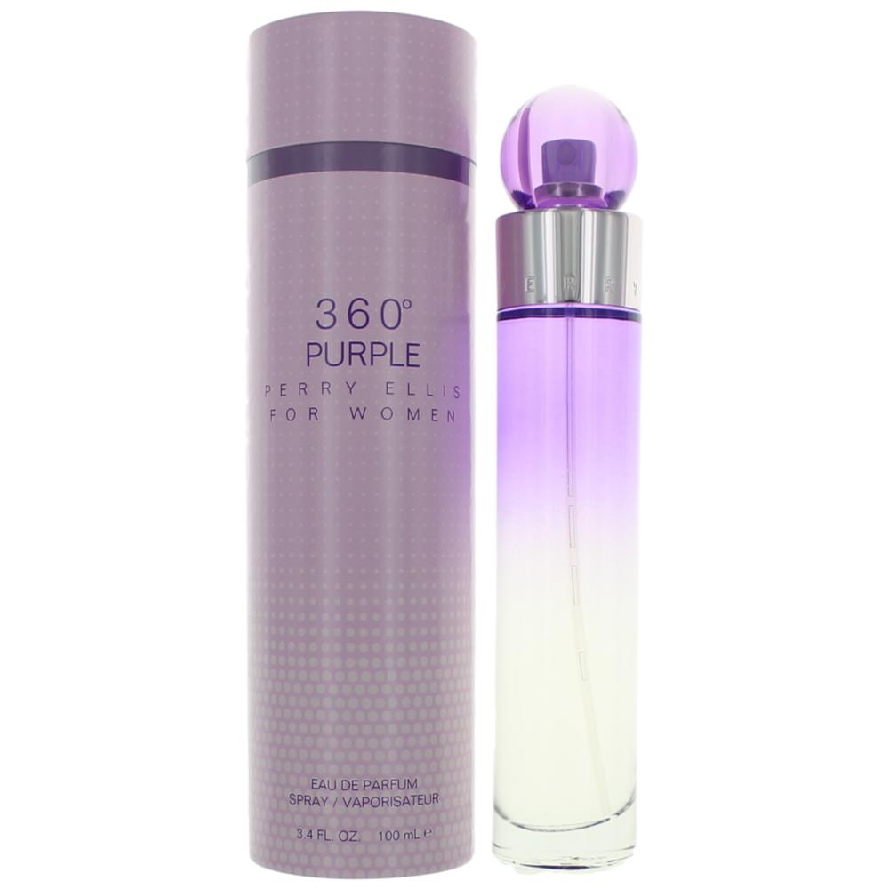 Perry Ellis 360 Purple by Perry Ellis 3.4 oz Eau de Parfum Spray Perfume for Women