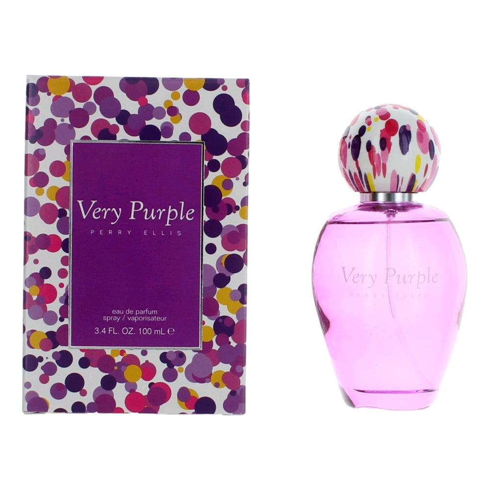 Very Purple by Perry Ellis 3.4 oz Eau de Parfum Spray Perfume for Women