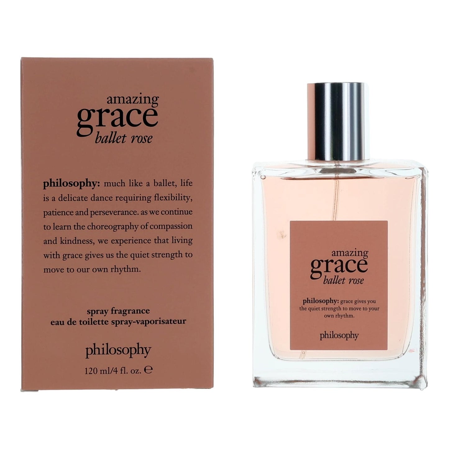 Amazing Grace Ballet Rose by Philosophy 4 oz Eau de Toilette Spray Perfume for Women