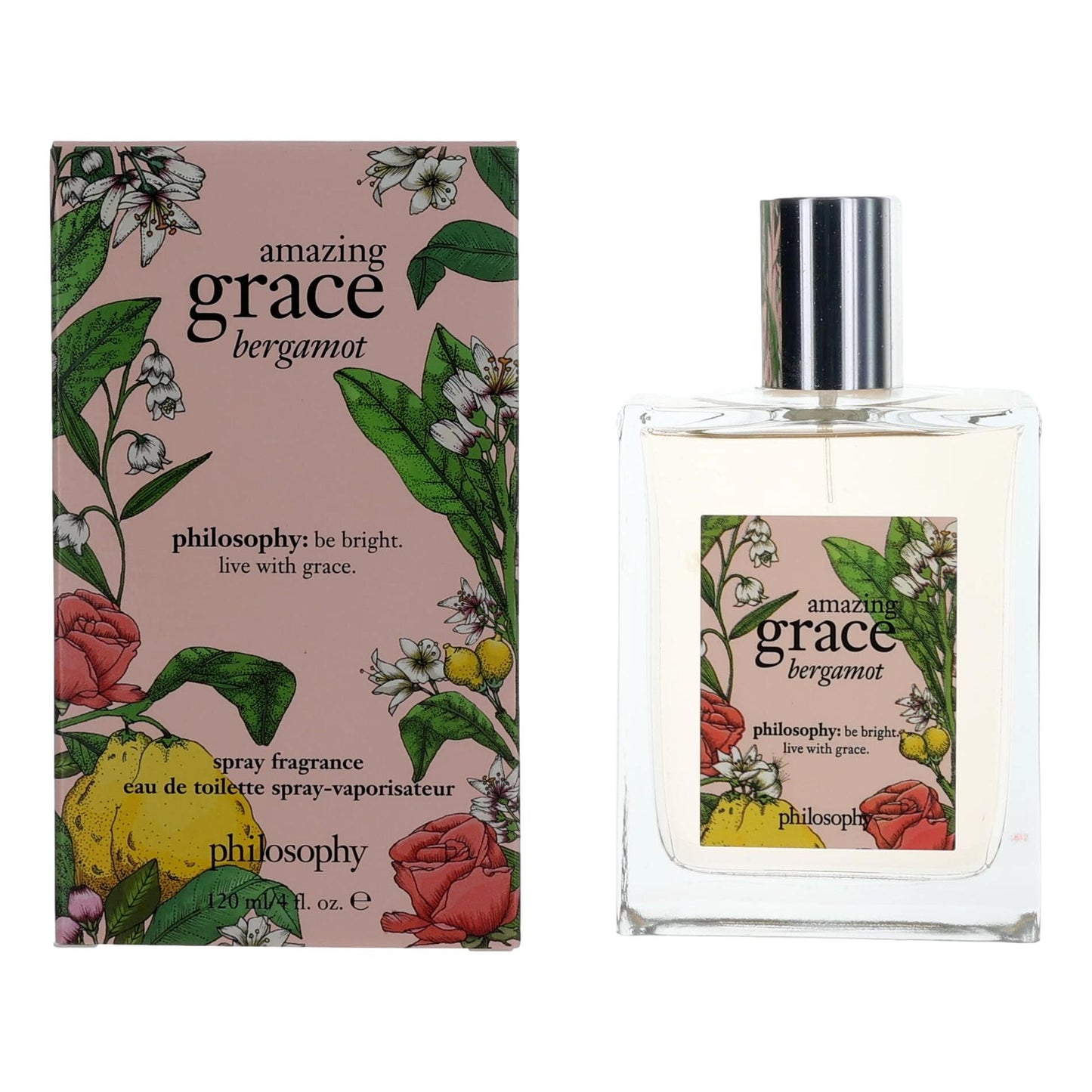 Amazing Grace Bergamot by Philosophy 4 oz Eau de Toilette Spray Perfume for Women