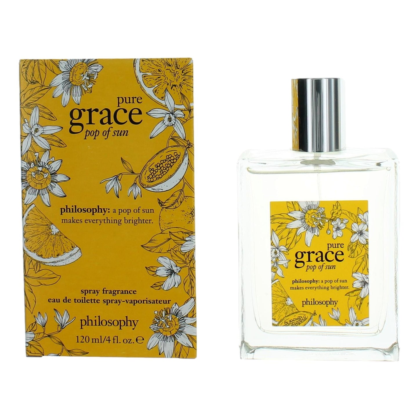 Pure Grace Pop of Sun by Philosophy 4 oz Eau de Toilette Spray Perfume for Women