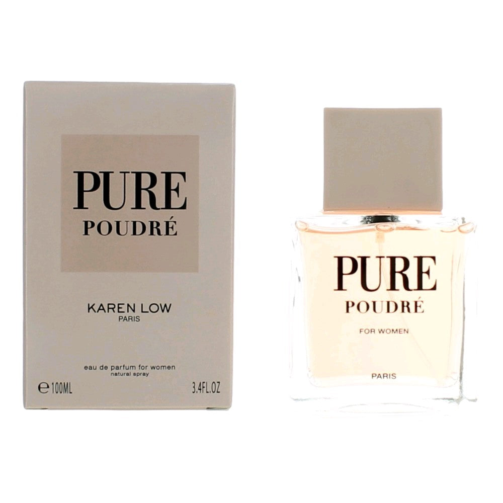 Pure Poudre by Karen Low 3.4 oz Eau de Parfum Spray Perfume for Women