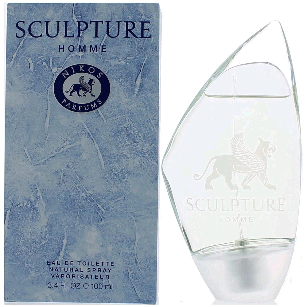 Sculpture Homme by Nikos 3.4 oz Eau de Toilette Spray Cologne for Men