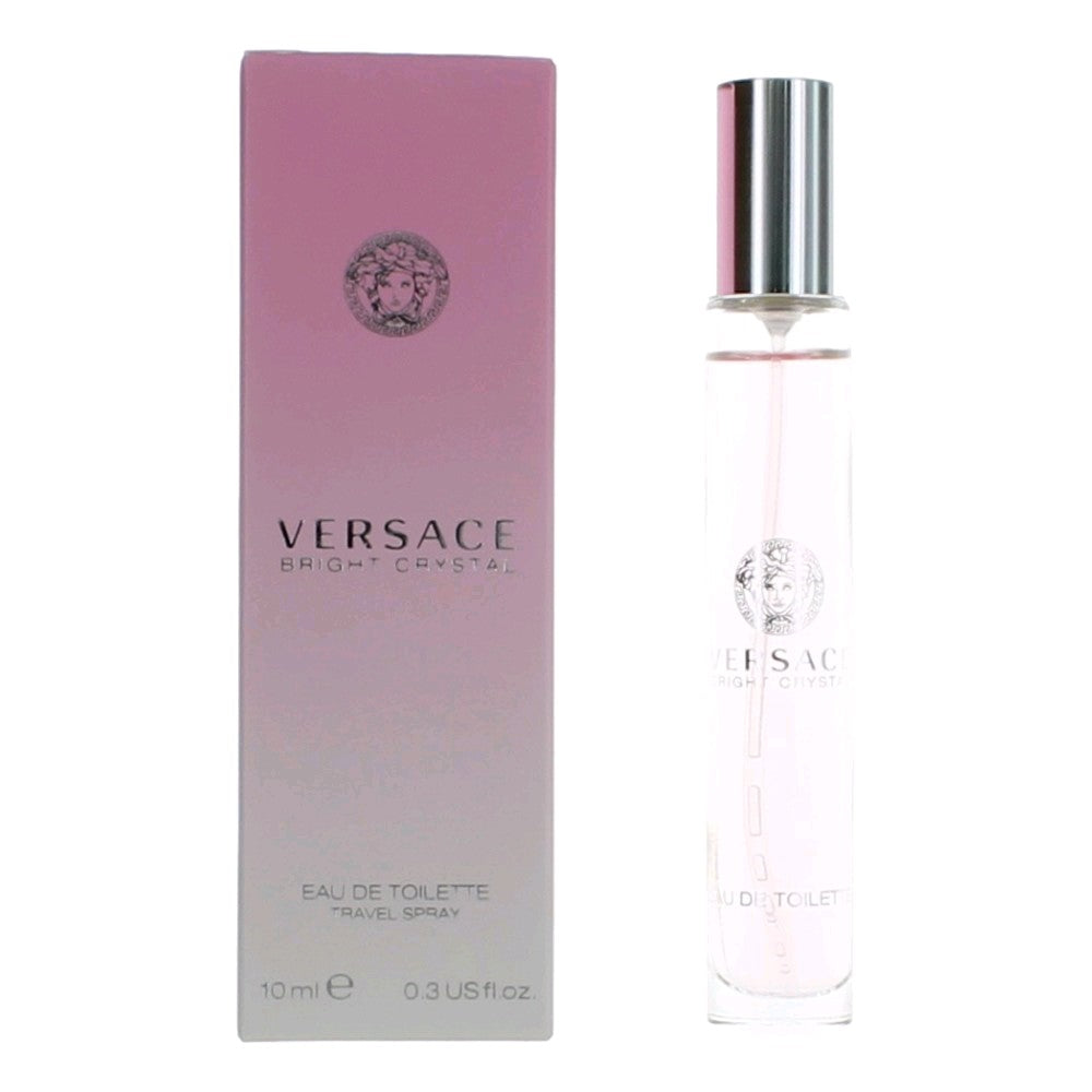 Versace Bright Crystal by Versace 0.3 oz Eau de Toilette Travel Spray Perfume for Women