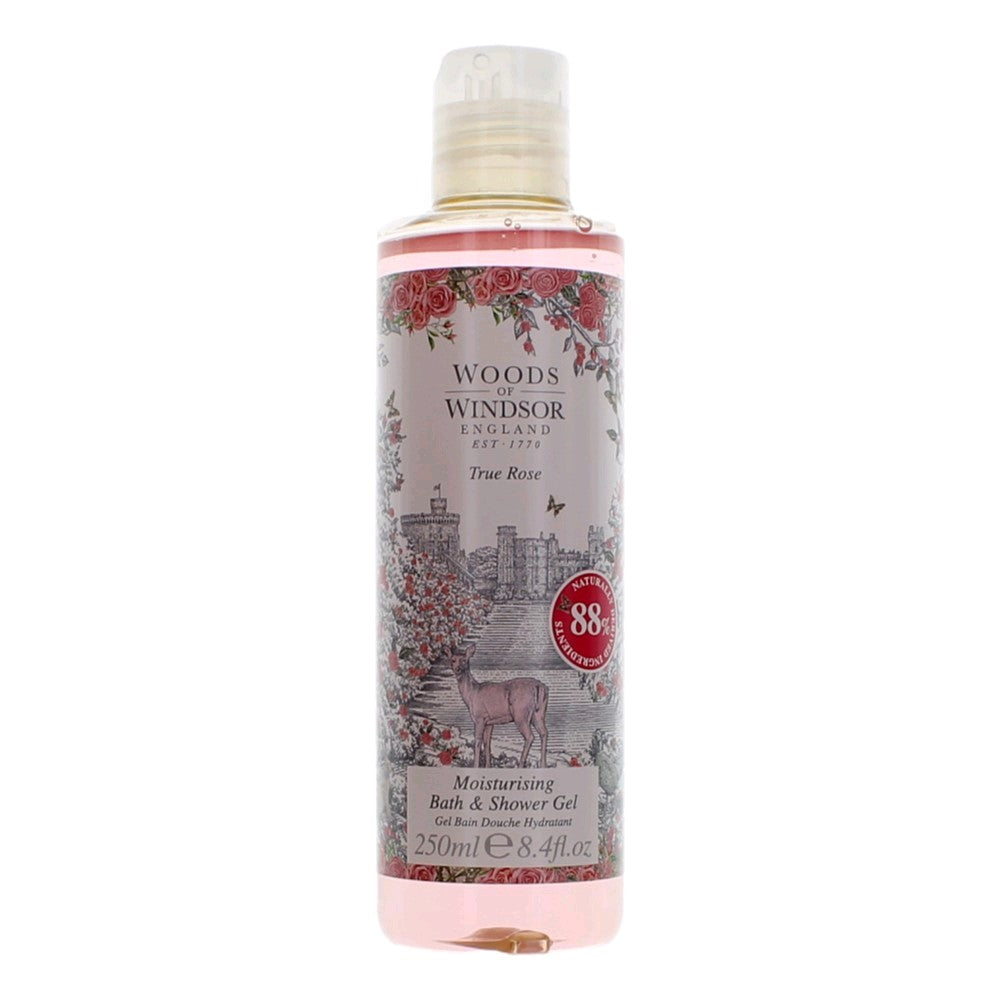 Woods of Windsor True Rose 8.4 oz Moisturising Bath & Showe Gel Women Unboxed