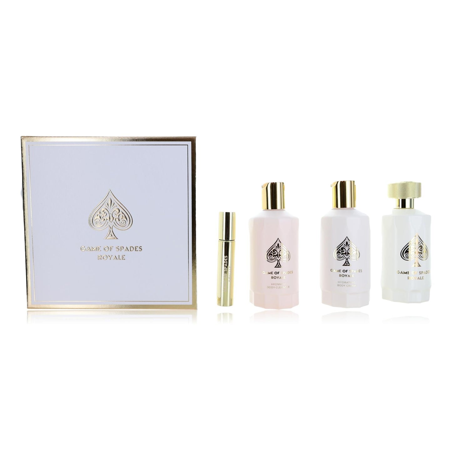 Game of Spades Royale by Jo Milano 4 Piece Gift Set for Unisex