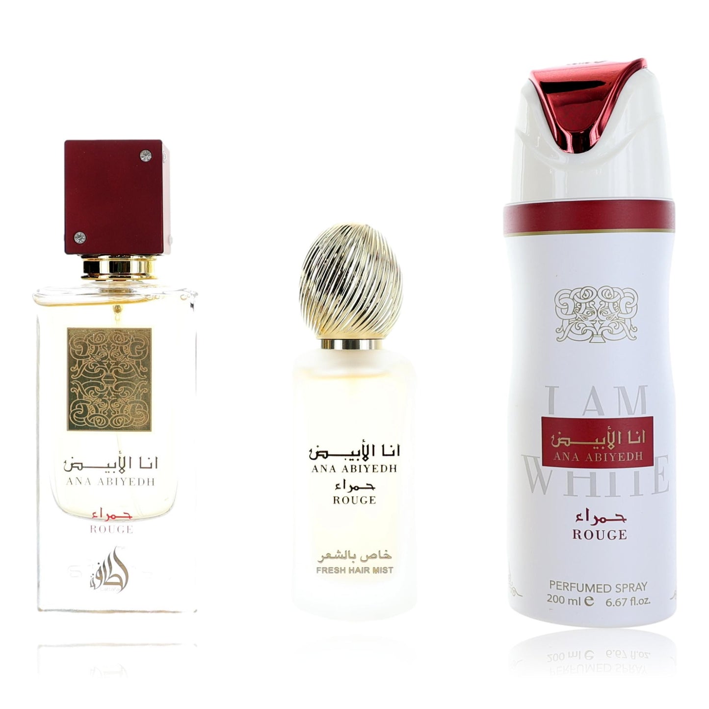 Ana Abiyedh Rouge by Lattafa 3 Piece Gift Set for Unisex