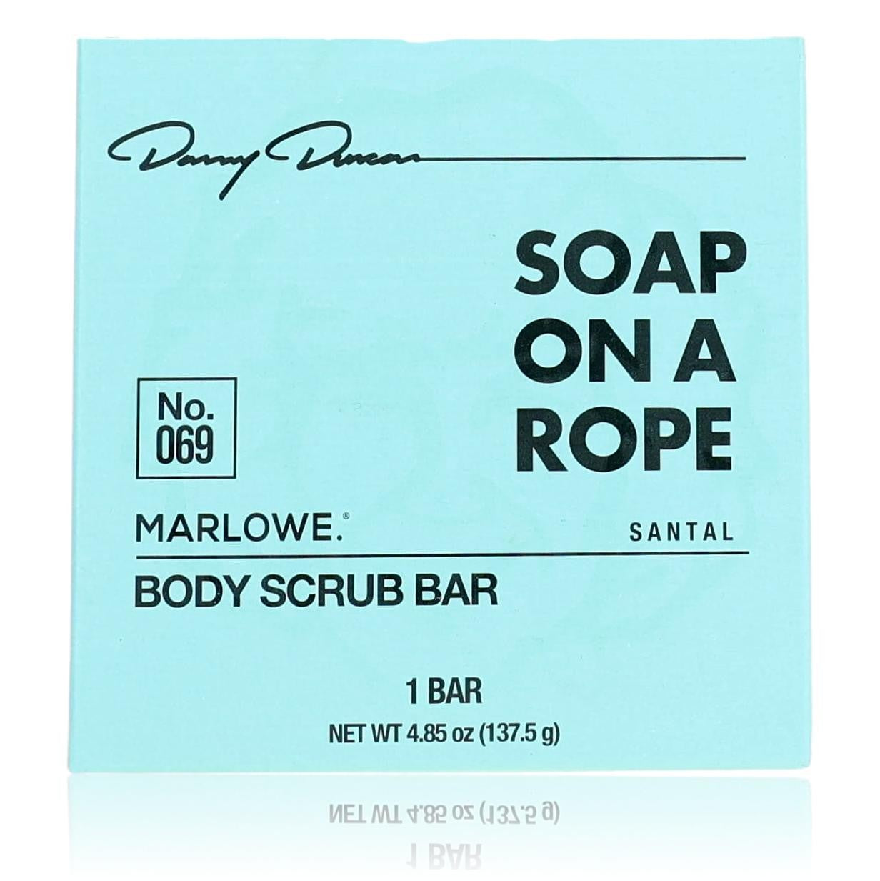 Danny Duncan No. 069 Soap On A Rope. 4.85 oz Body Scub Bar Men - Santal